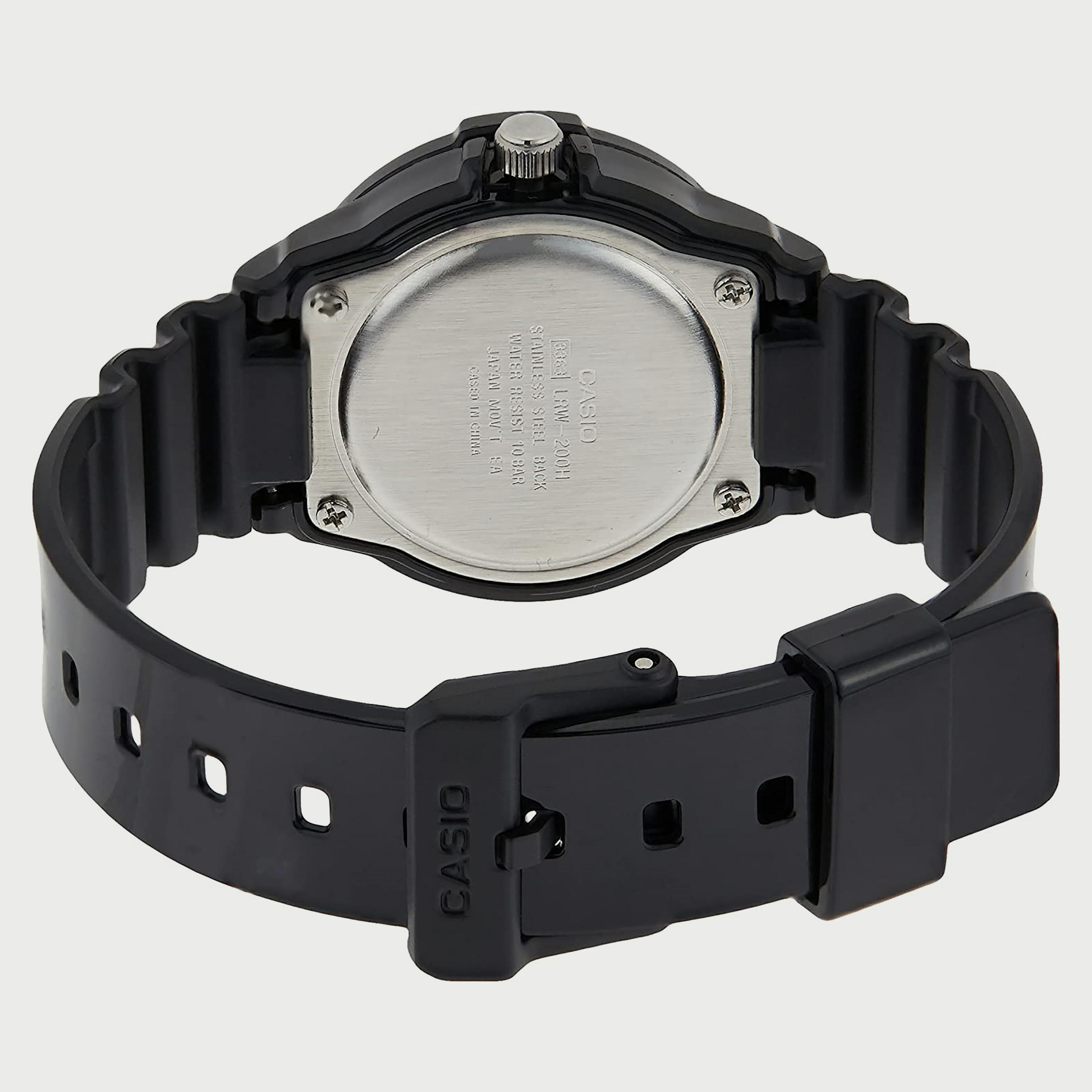 Casio Women's Black Analog Silicone Strap Watch LRW-200H-2EVDR-women-watchesandjewellery-watches-image-3