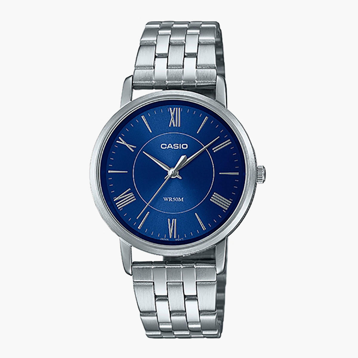 كاسيو ساعة تناظرية للنساء بسوار فضي من استانلس ستيل- LTP-B110D-2AVDF-women-watchesandjewellery-watches-image-1