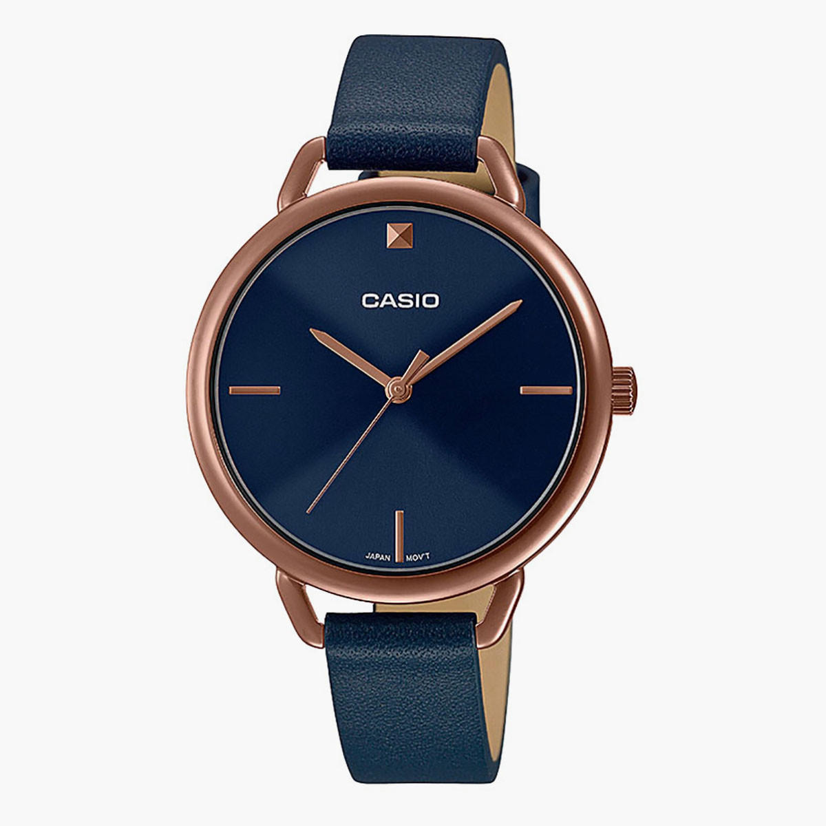 كاسيو ساعة تناظرية للنساء بسوارجلدي كحلي- LTP-E415RL-2CDF-women-watchesandjewellery-watches-image-1