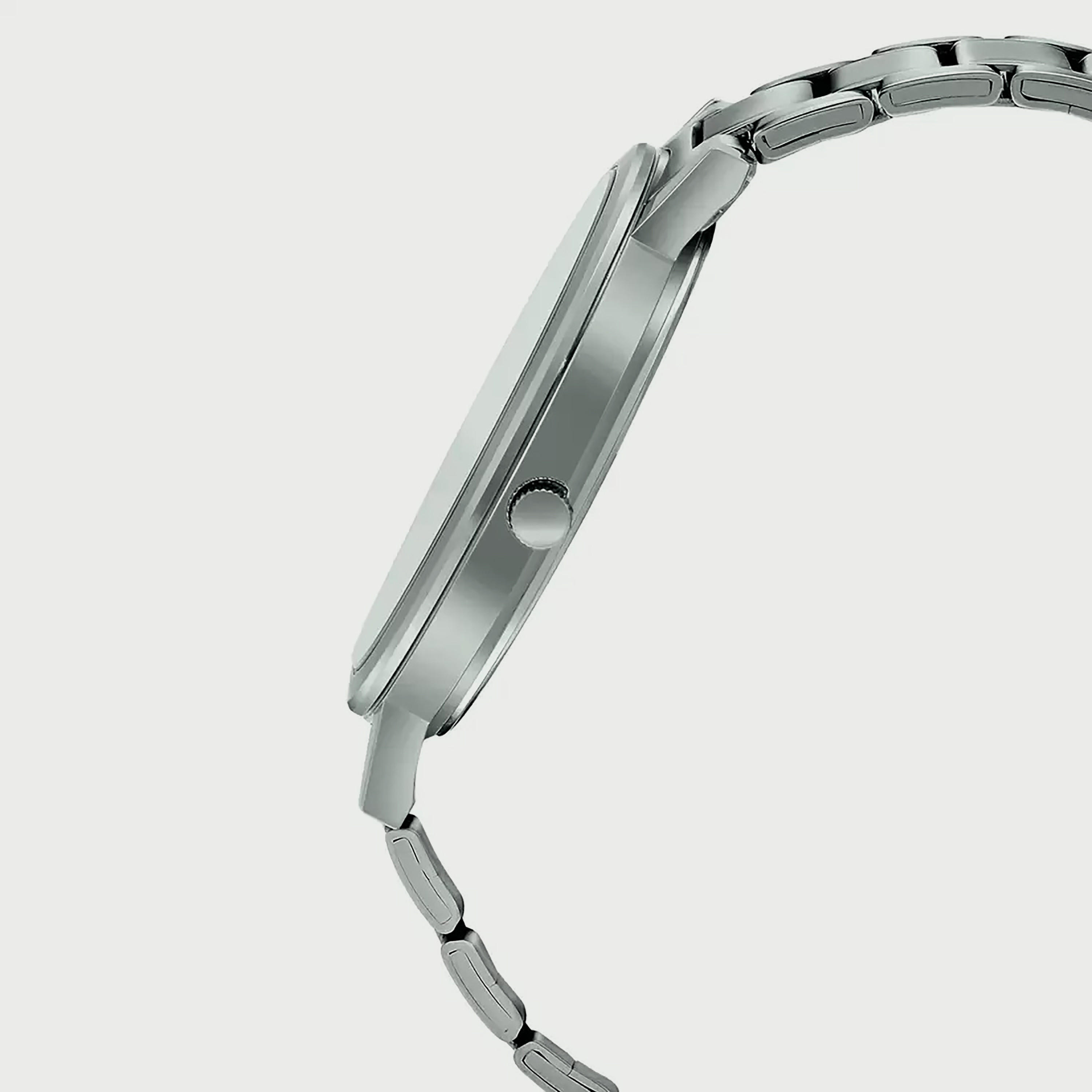 ساعة أنالوج فضية بسوار ستانلس ستيل من كاسيو للرجال MTP-B100D-1EVDF-men-watchesandjewellery-watches-image-2