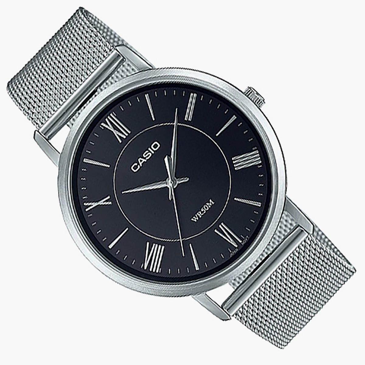 Casio Men Mesh Silver Strap Analog Watch - MTP-B110M-1AVDF-men-watchesandjewellery-watches-image-3