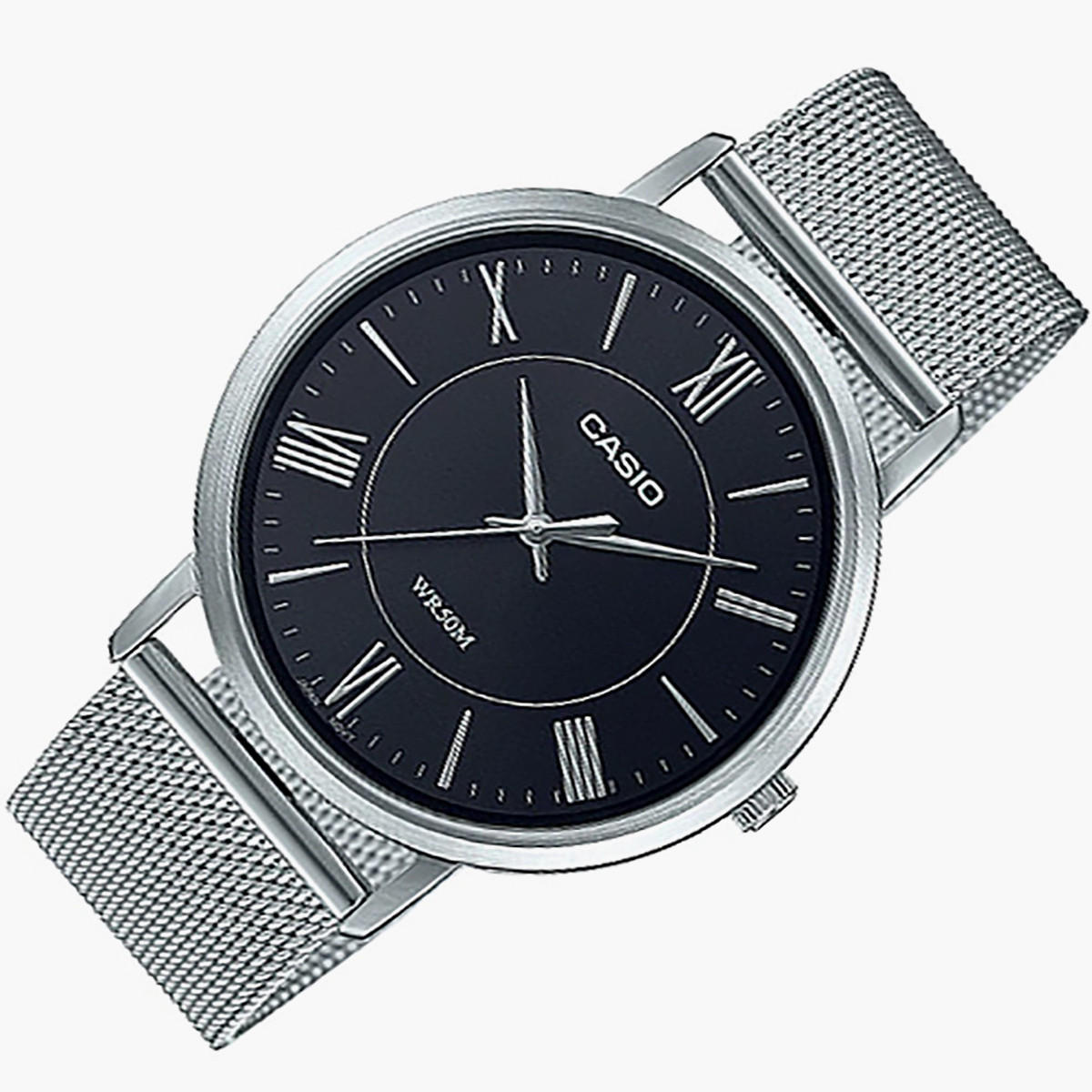 Casio Men Mesh Silver Strap Analog Watch - MTP-B110M-1AVDF-men-watchesandjewellery-watches-image-5