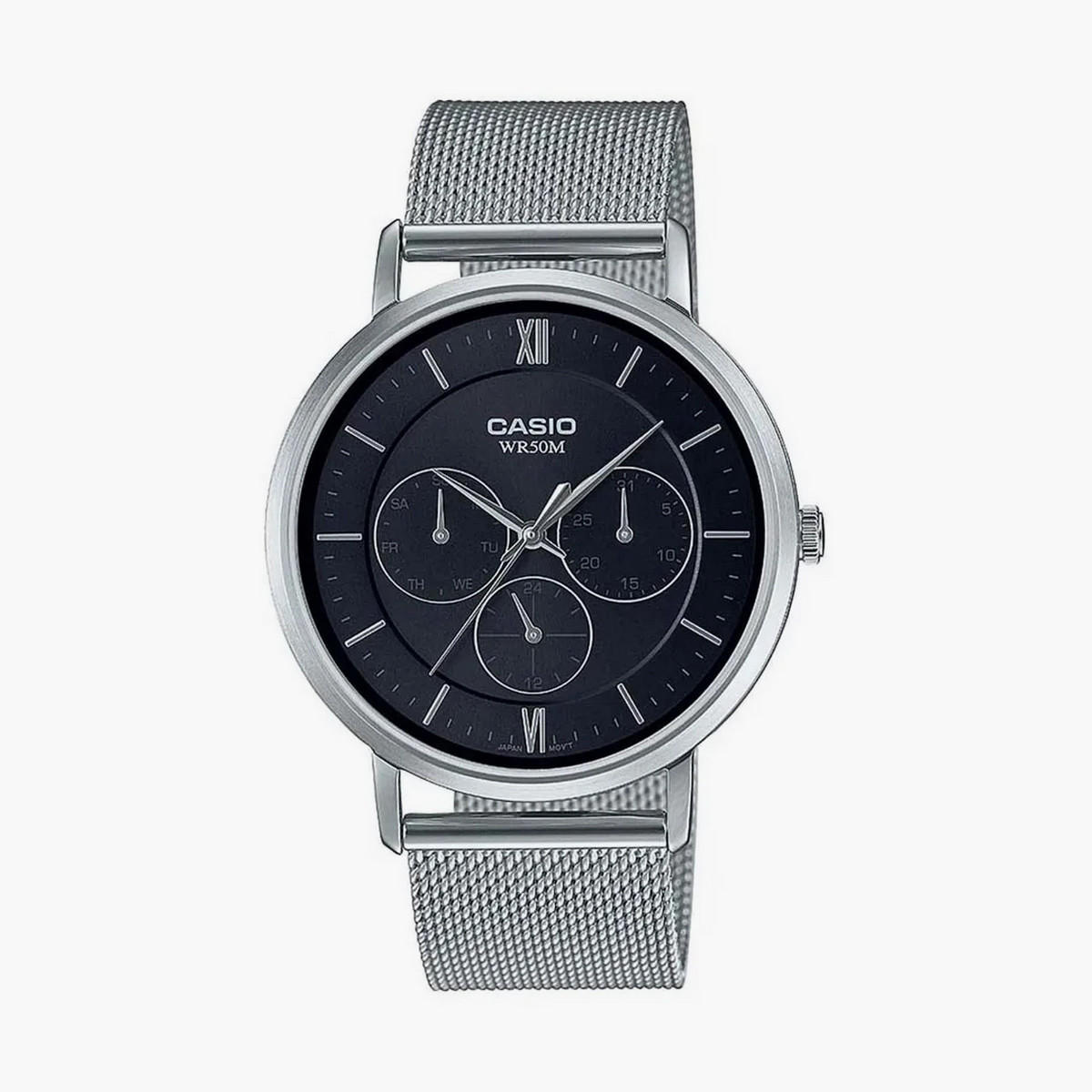 Casio Men Silver Chronograph Stainless Steel Strap Watch | MTP-B300D-2AVDF-men-watchesandjewellery-watches-image-6