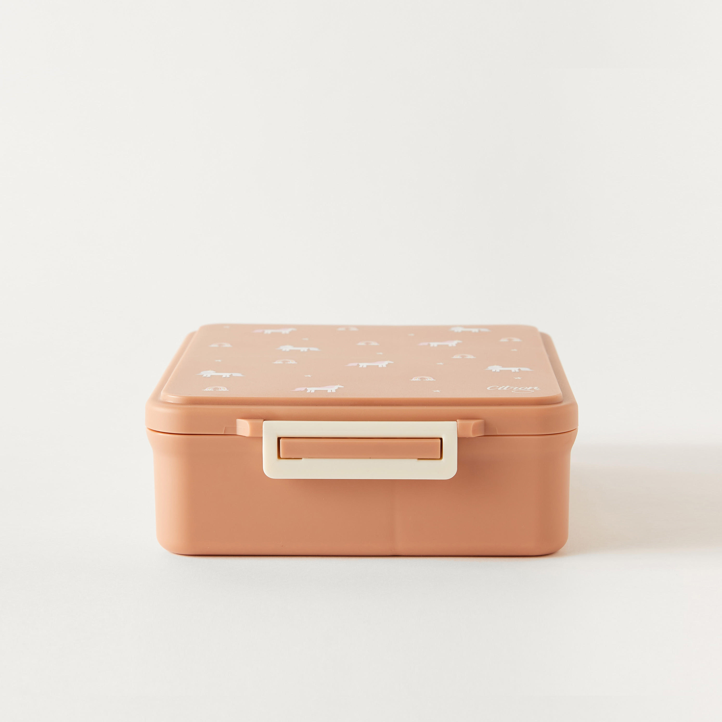 صندوق غداء مقسّم بغطاء بقفل مشبك وطبعات يونيكورن من سيترون - ضمان 6 أشهر-school-lunchessentials-lunchboxes-image-1