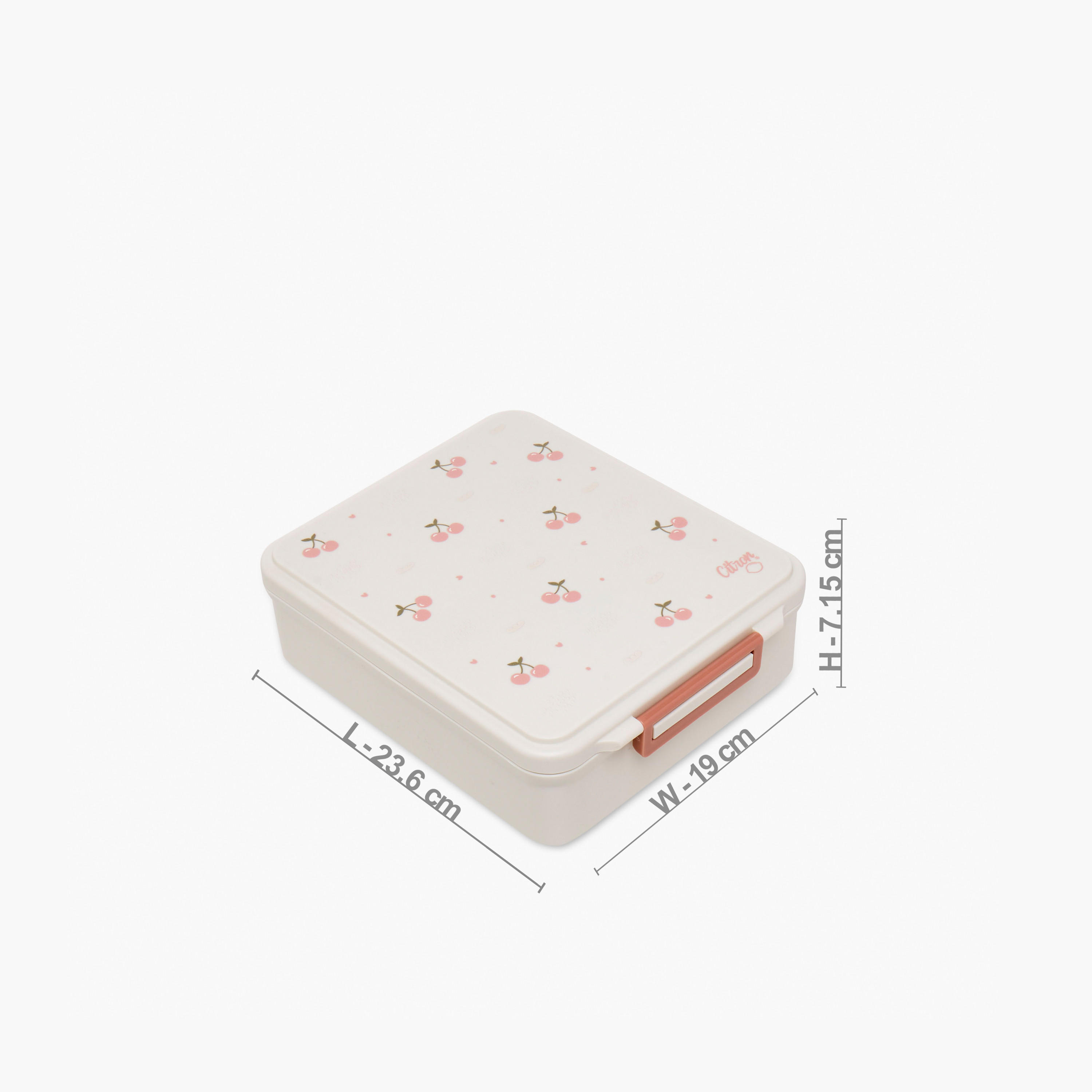 Citron Cherry Print Sectioned Lunch Box with Click Lock Lid and Food Jar-school-lunchessentials-lunchboxes-image-8