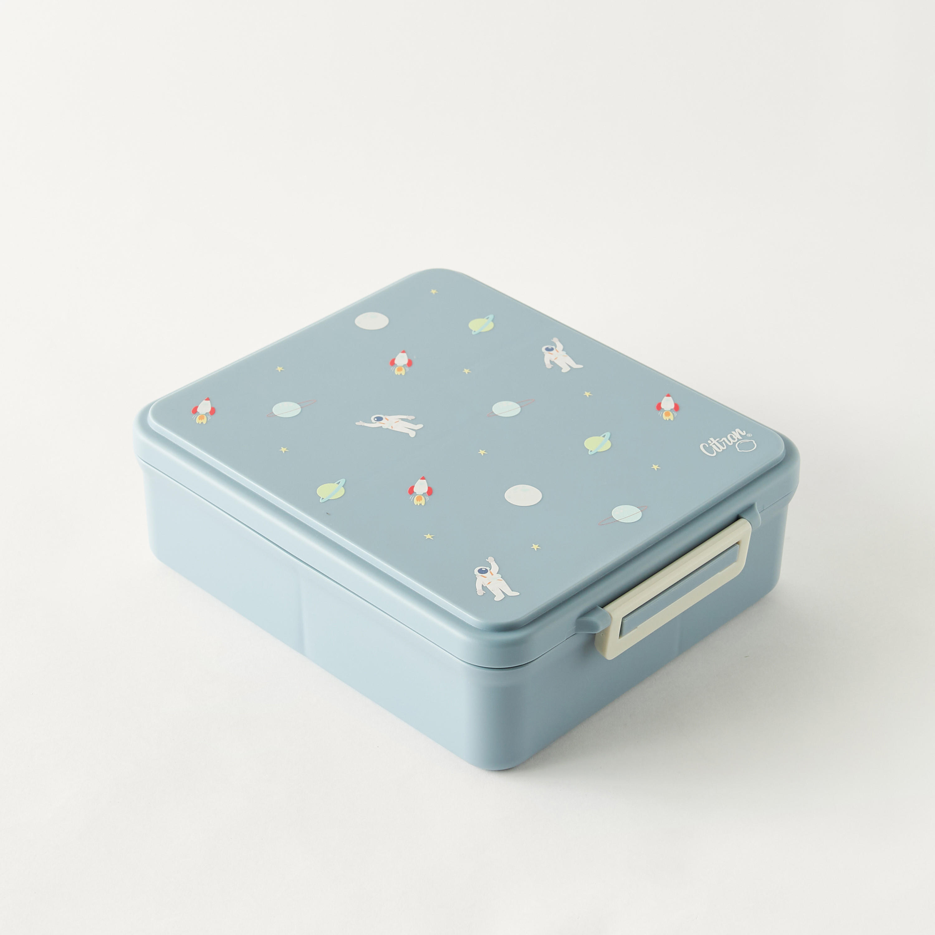 Citron Unicorn Print Sectioned Lunch Box with Clip Lock Lid6 -Month Warranty-school-lunchessentials-lunchboxes-image-1
