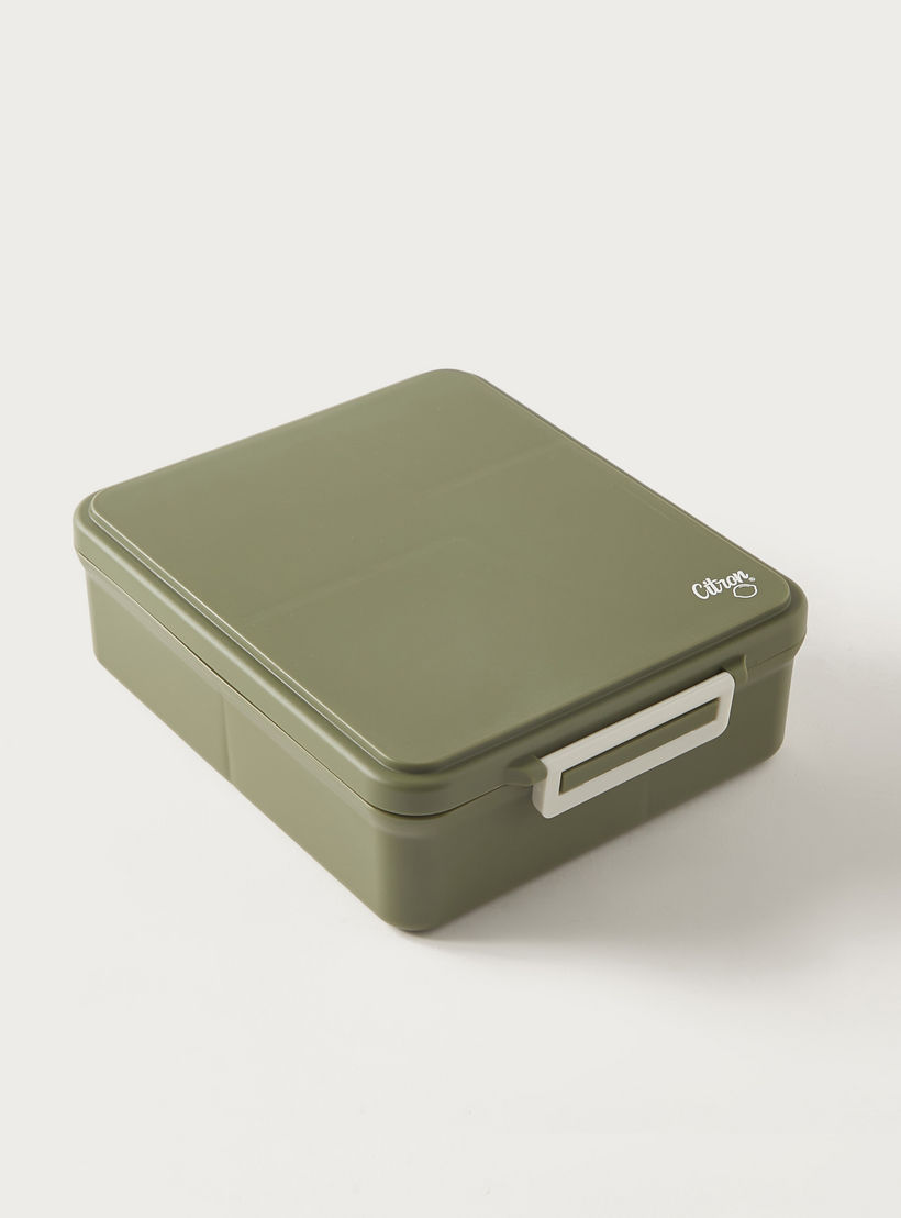 صندوق غداء مقسّم بغطاء بقفل مشبك وطبعات يونيكورن من سيترون - ضمان 6 أشهر-school-lunchessentials-lunchboxes-image-1