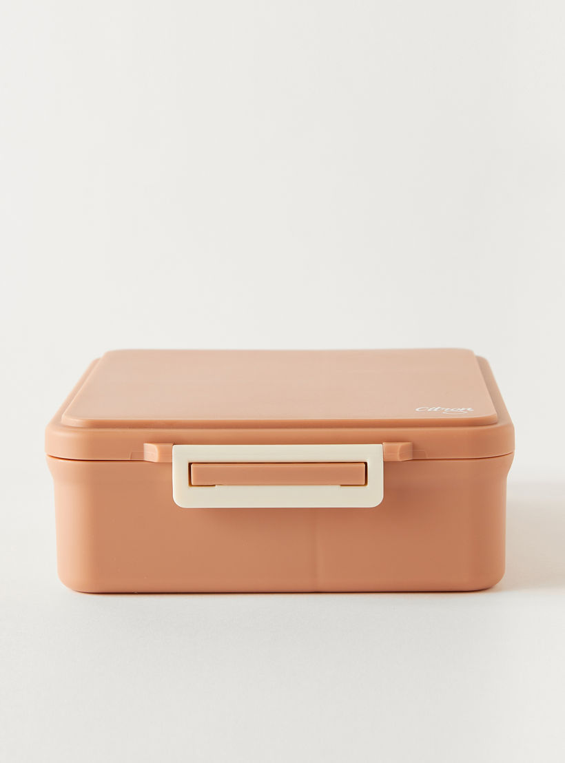 صندوق غداء مقسّم بغطاء بقفل مشبك وطبعات يونيكورن من سيترون - ضمان 6 أشهر-school-lunchessentials-lunchboxes-image-1