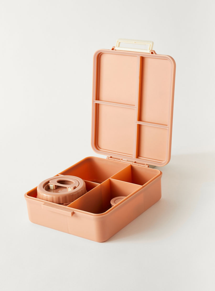 صندوق غداء مقسّم بغطاء بقفل مشبك وطبعات يونيكورن من سيترون - ضمان 6 أشهر-school-lunchessentials-lunchboxes-image-3