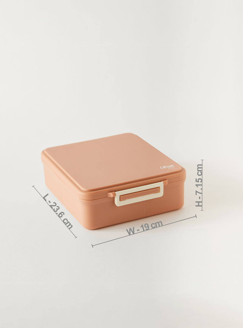 صندوق غداء مقسّم بغطاء بقفل مشبك وطبعات يونيكورن من سيترون - ضمان 6 أشهر-school-lunchessentials-lunchboxes-image-6