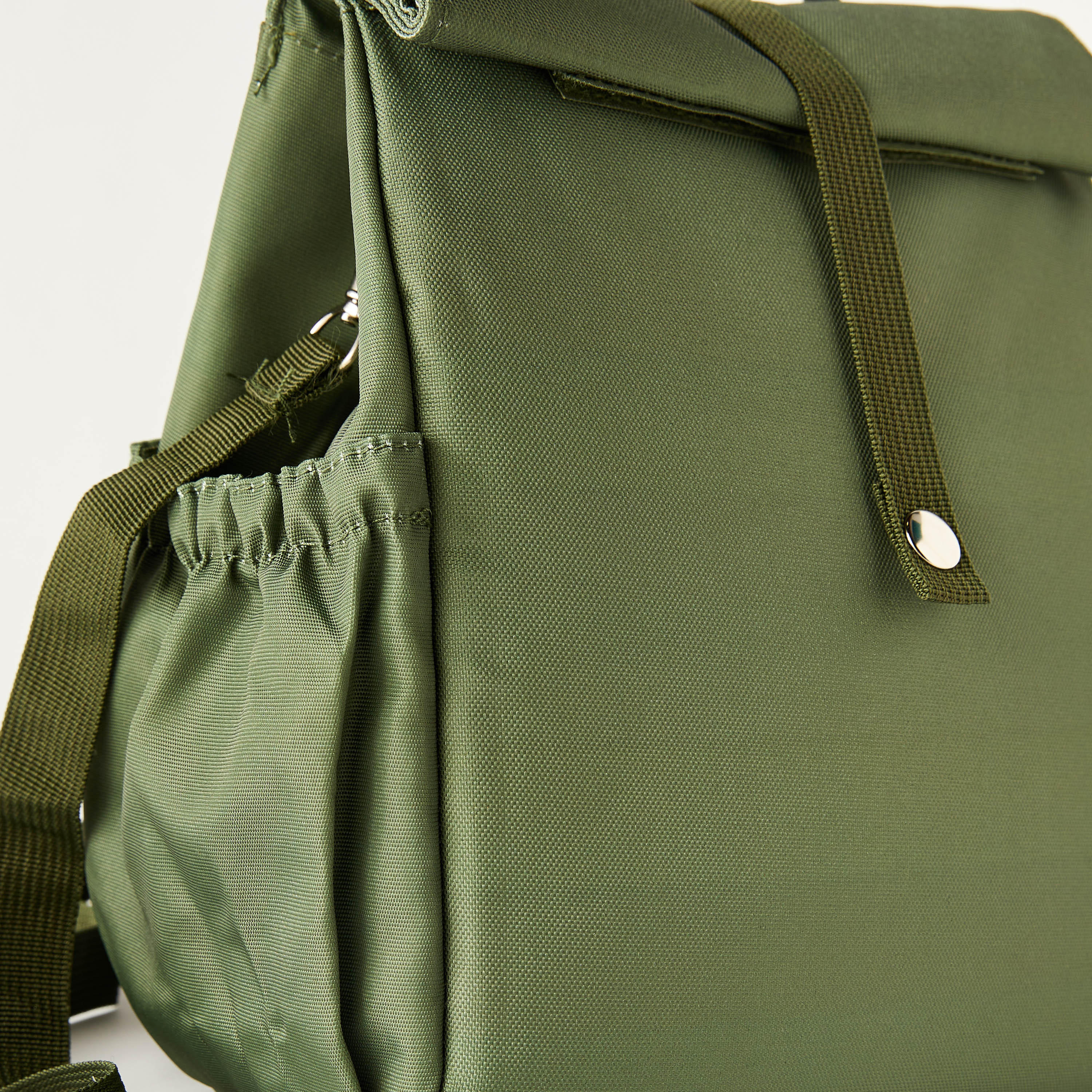Citron Solid Lunch Bag with Detachable Strap and Snap Button Closure-school-lunchessentials-lunchbags-image-3