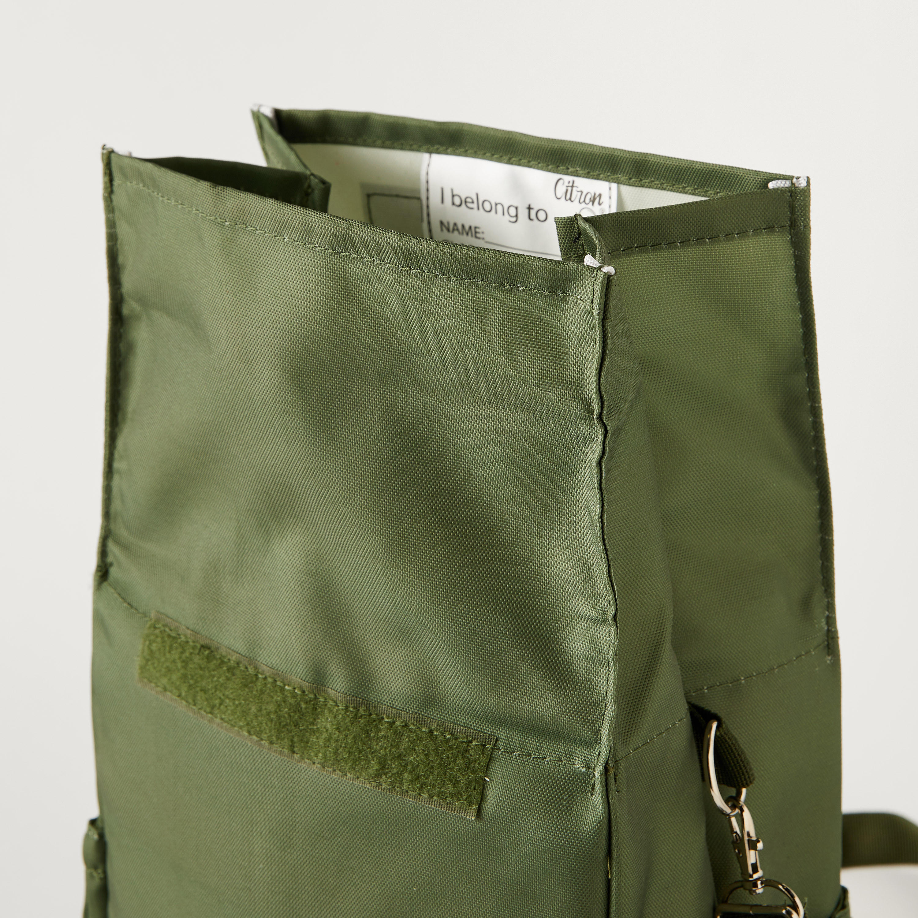 Citron Solid Lunch Bag with Detachable Strap and Snap Button Closure-school-lunchessentials-lunchbags-image-5