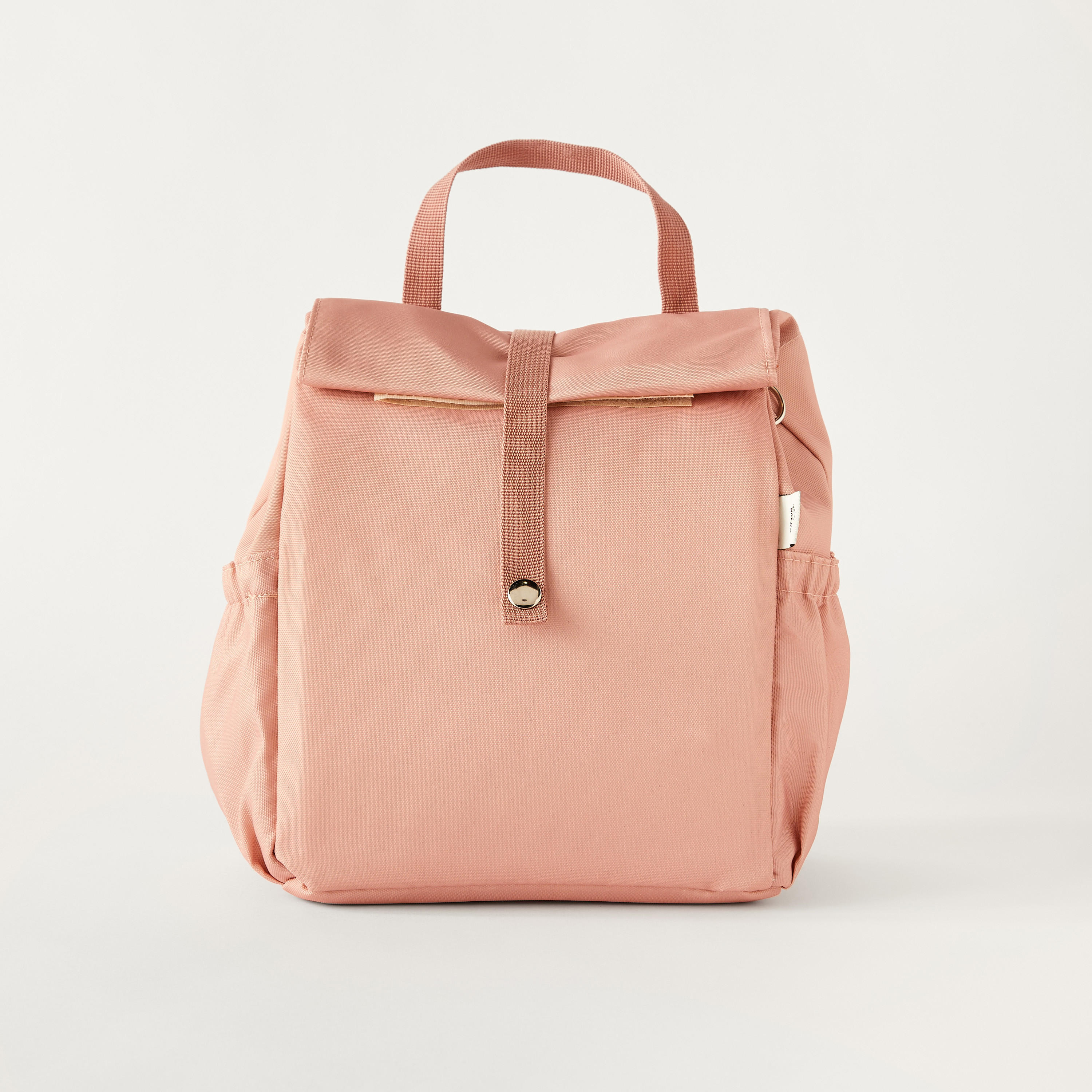 Citron Solid Lunch Bag with Detachable Strap and Snap Button Closure-school-lunchessentials-lunchbags-image-1