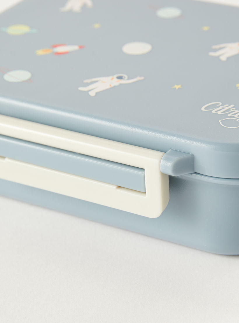 Citron Printed Sectioned Lunch Box with Clip Lock Lid6 -Month Warranty-school-lunchessentials-lunchboxes-image-4