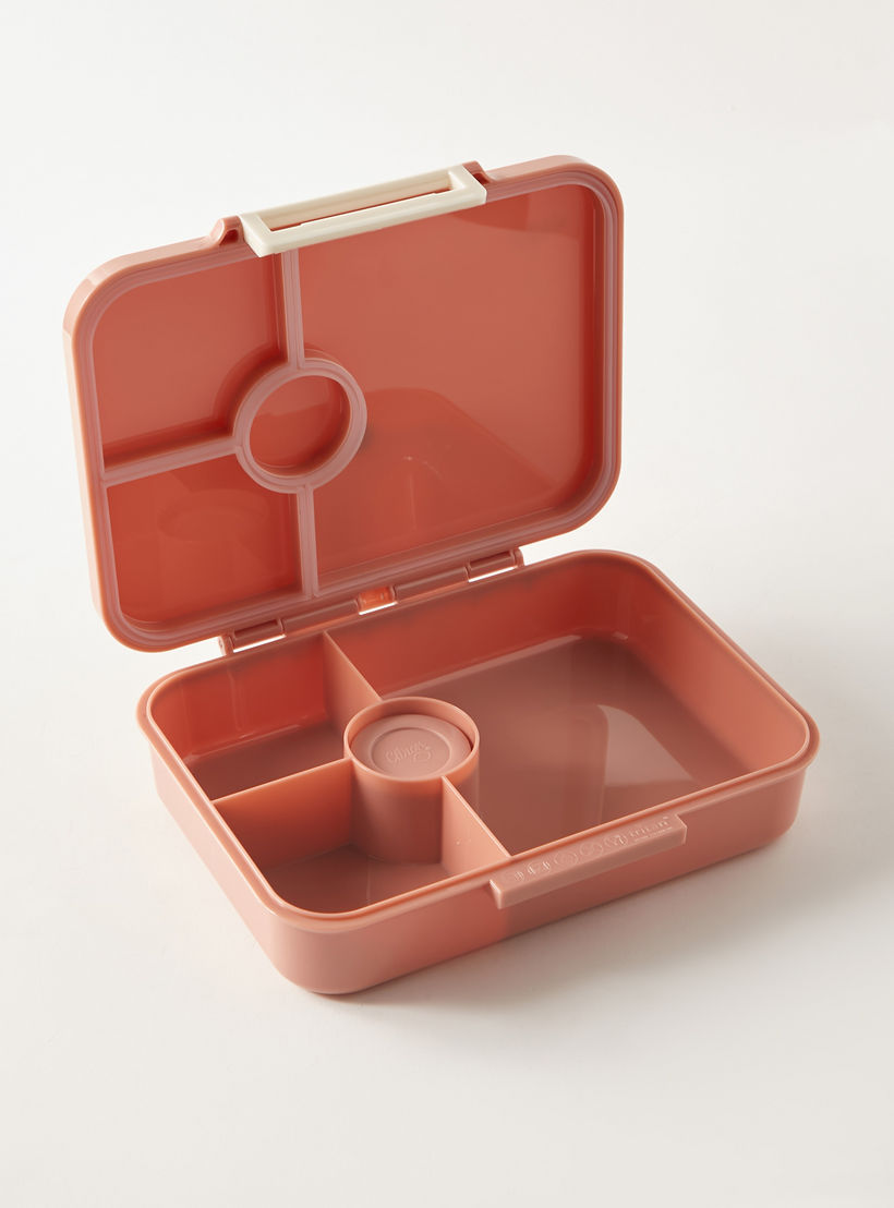 Citron Solid Sectioned Lunch Box with Clip Lock Lid and Food Jar6 -Month Warranty-school-lunchessentials-lunchboxes-image-2