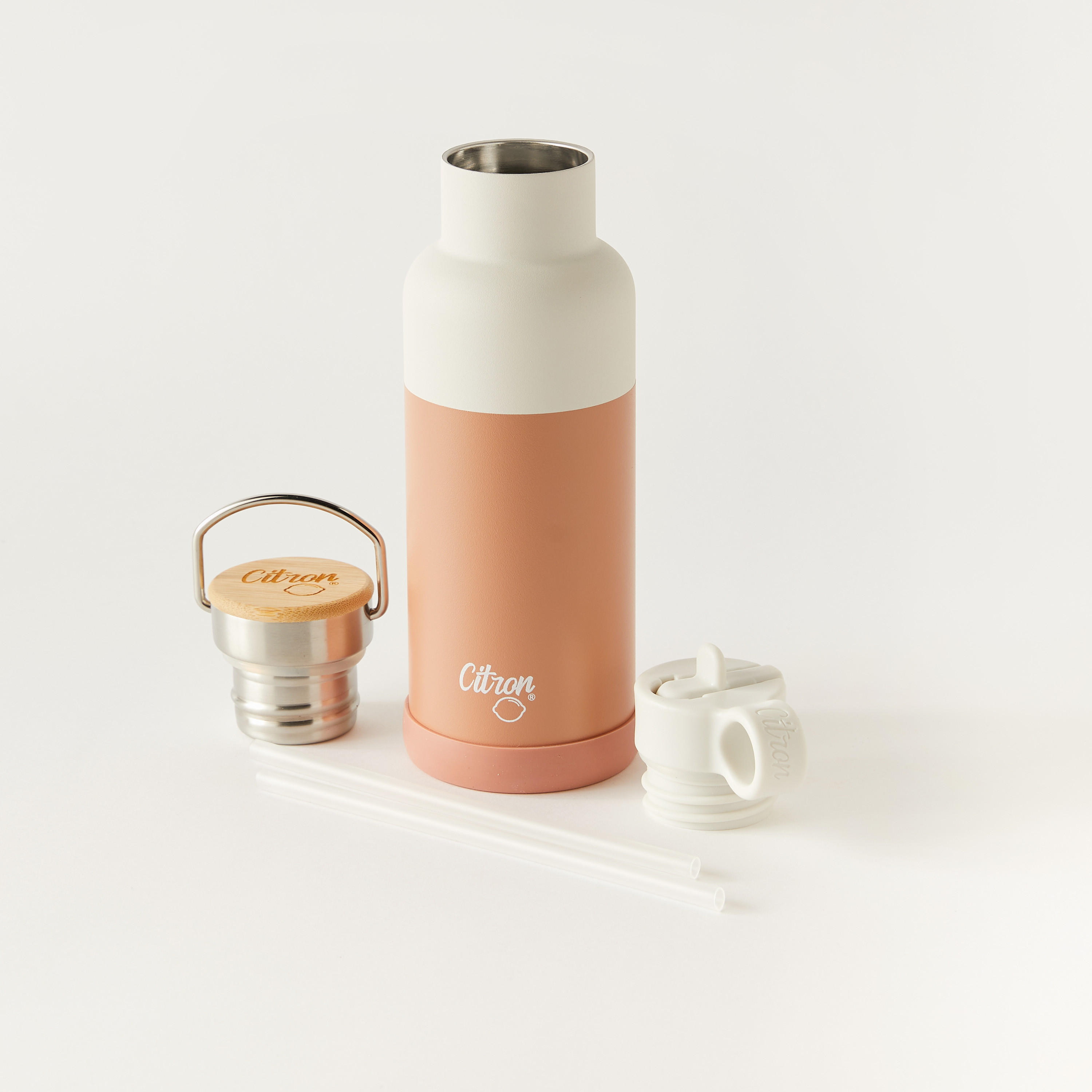 Citron Solid Stainless Steel Water Bottle with Sipper and Screw Lid – 500 ml-school-waterbottles-image-3