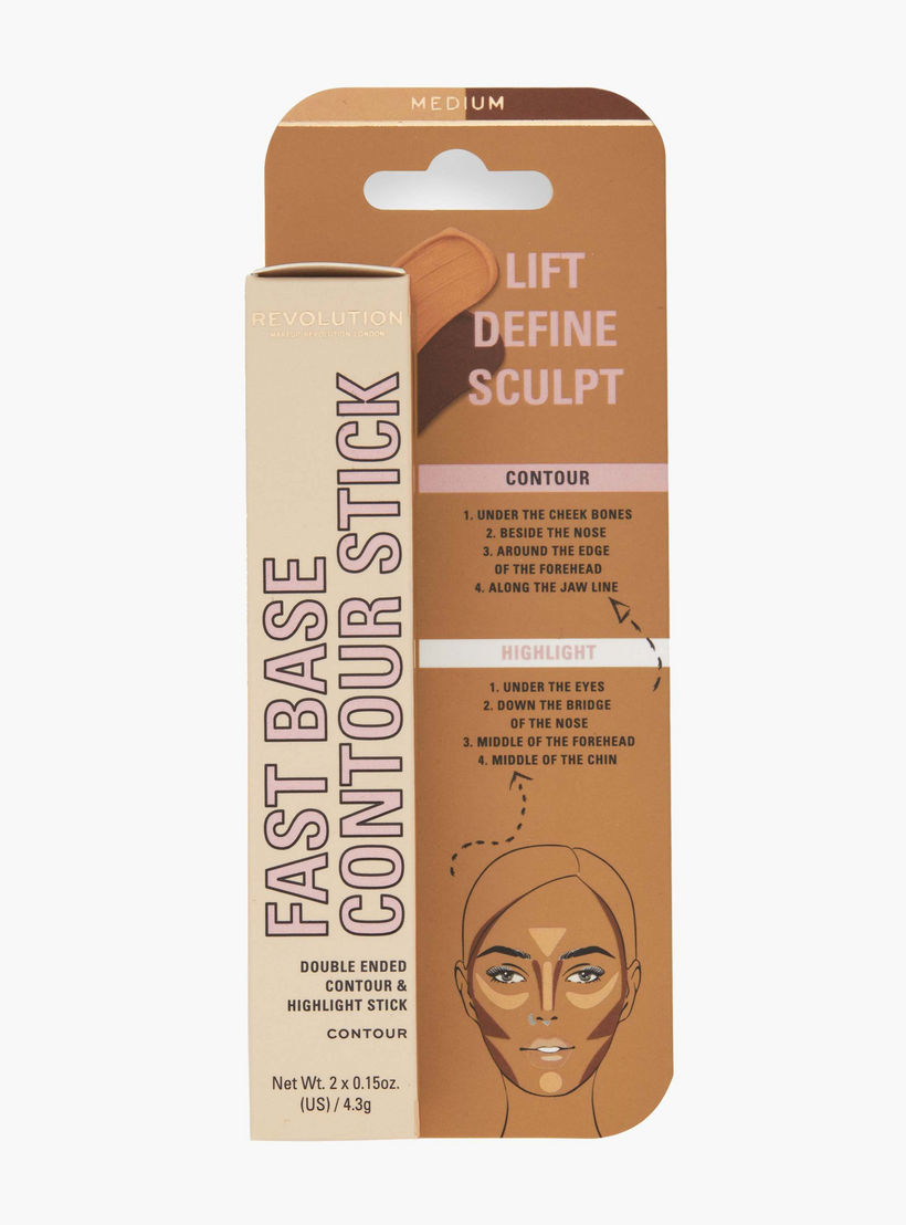 Makeup Revolution Fast Base Contour and Highlight Stick - 4.3 gms-beautyandpersonalcare-makeup-face-highlighters-image-1