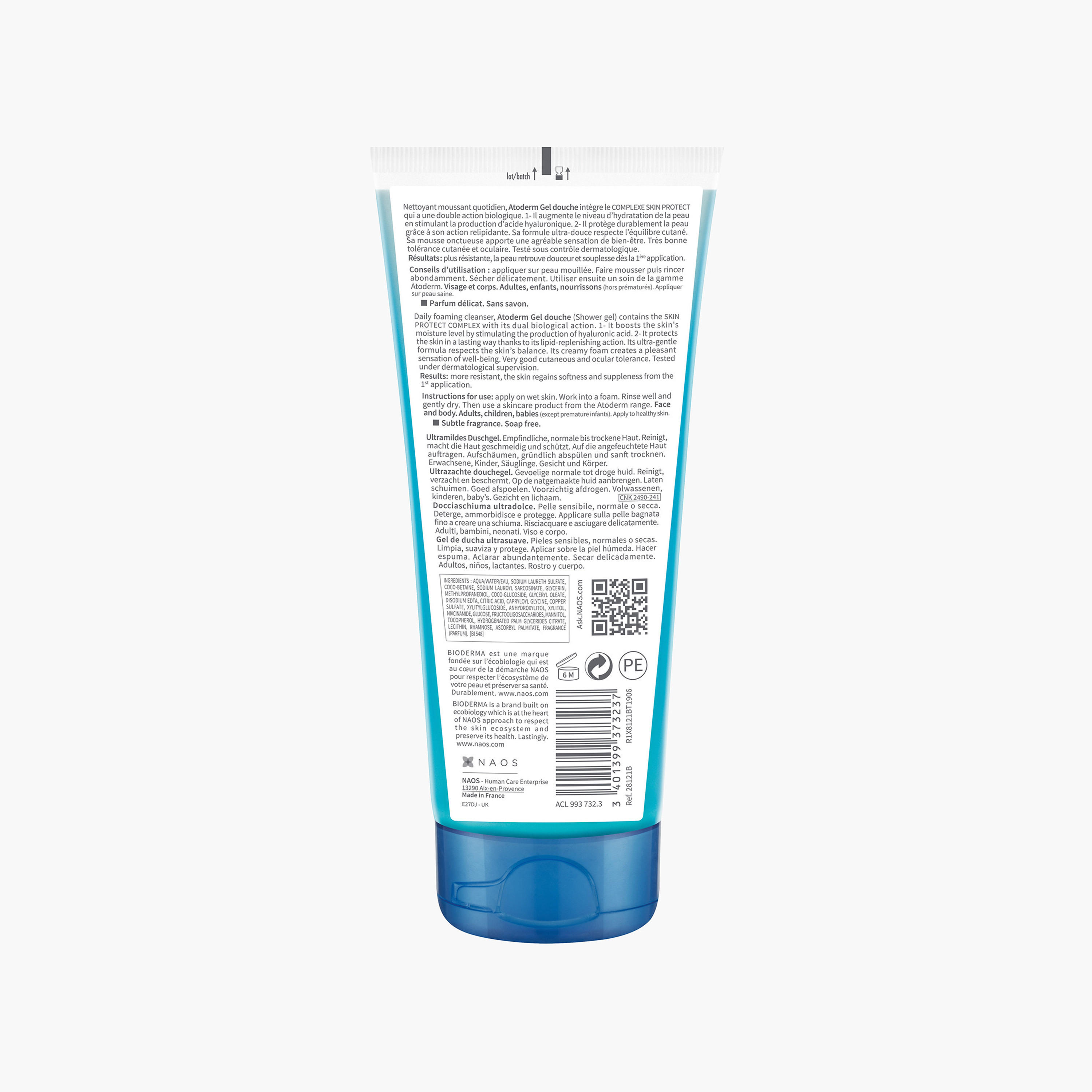 Bioderma Atoderm Ultra-Gentle Shower Gel - 200 ml-beautyandpersonalcare-bathandbody-bathandshower-bodywash-image-2