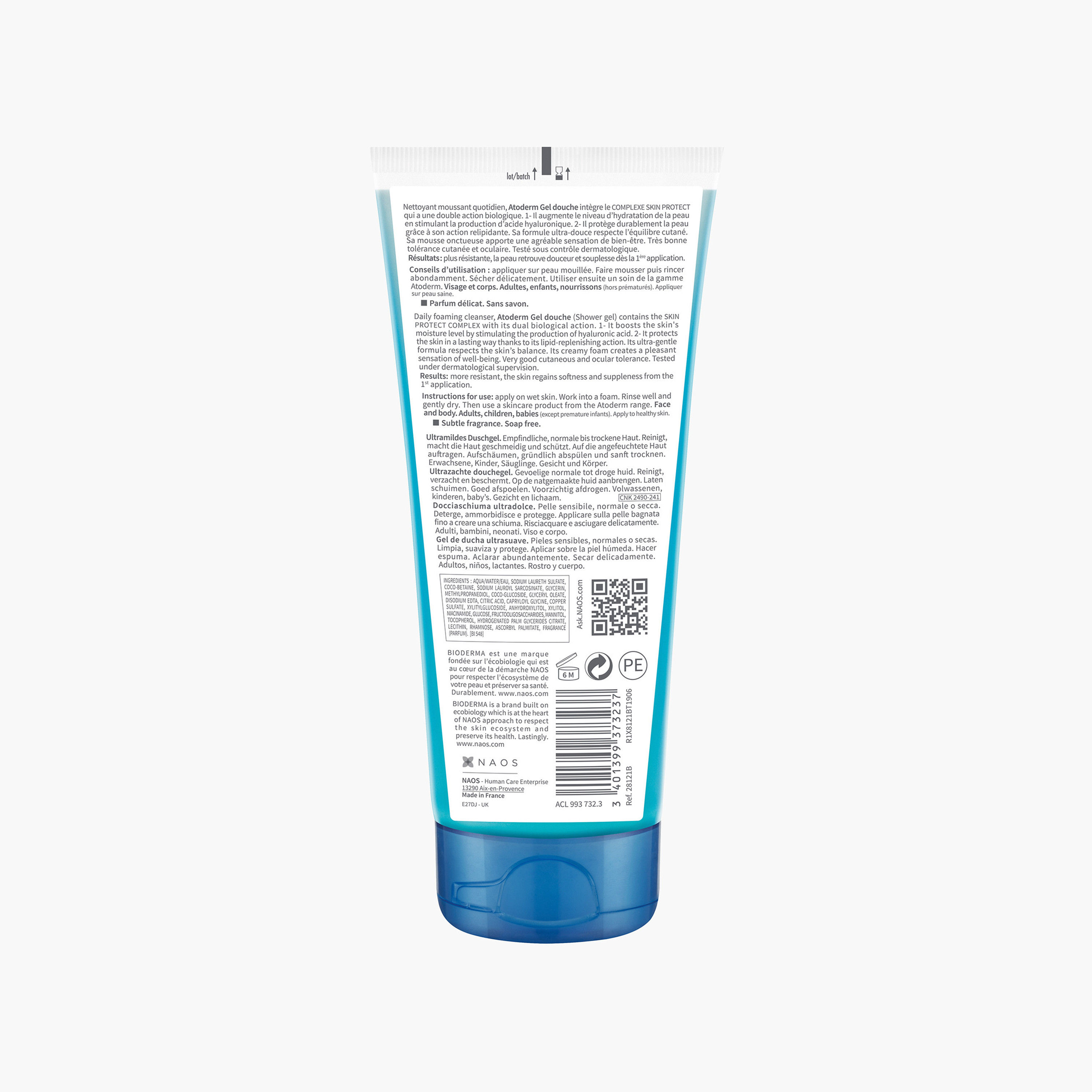 Bioderma Atoderm Ultra-Gentle Shower Gel - 200 ml-beautyandpersonalcare-bathandbody-bathandshower-bodywash-image-2