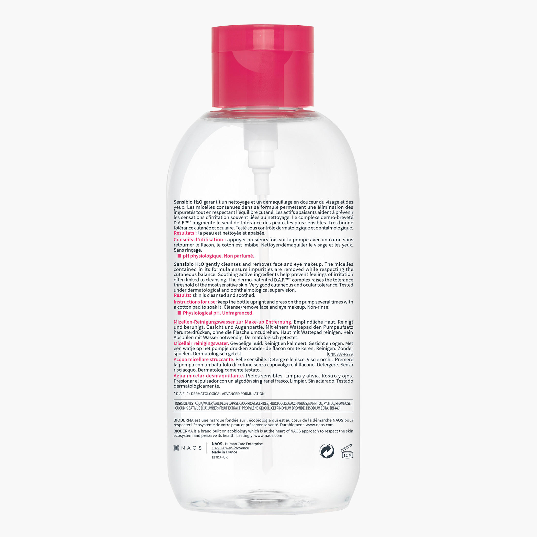 Bioderma Sensibio H2O Makeup Removing Micellar Water - 850 ml-beautyandpersonalcare-makeup-face-makeupremovers-image-2