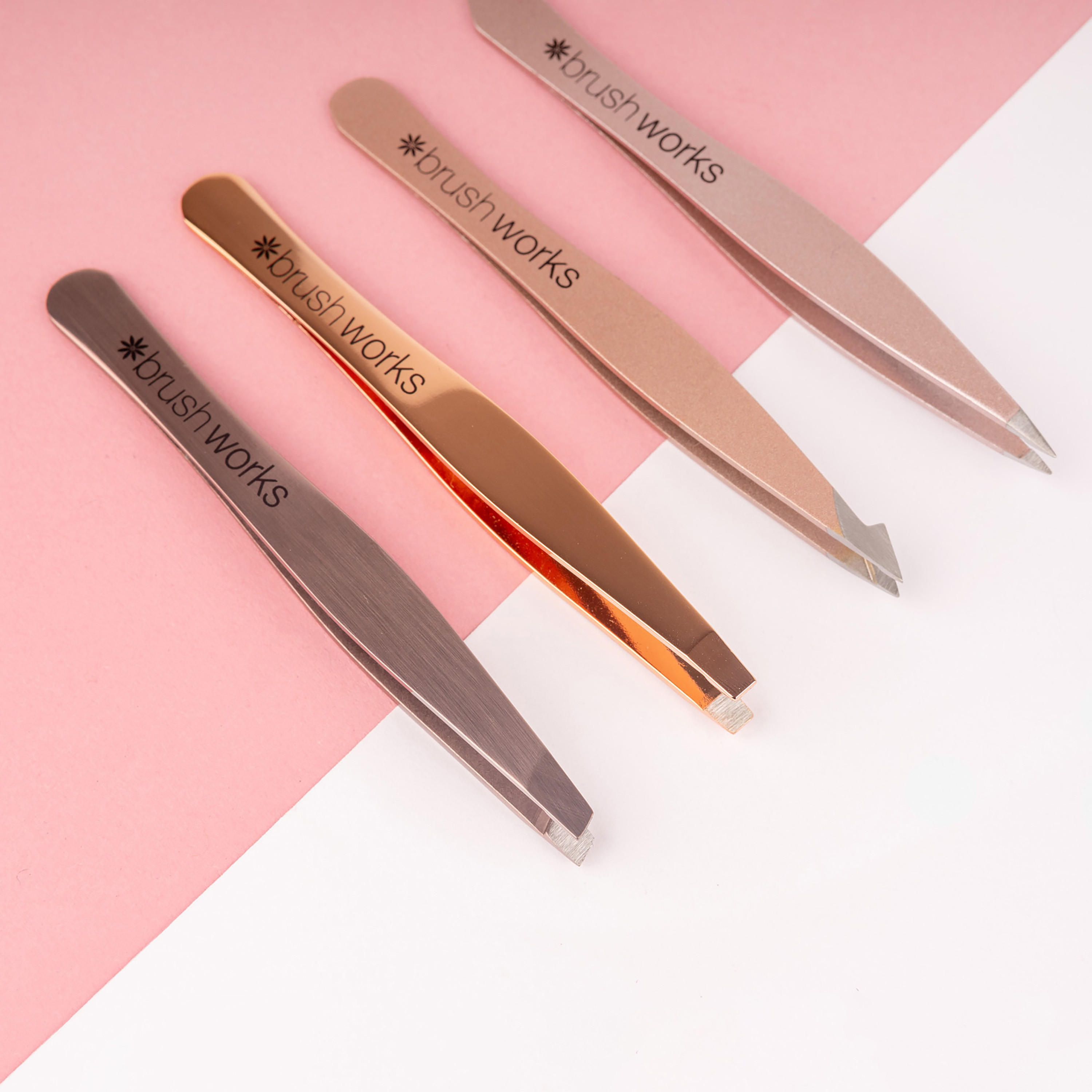 Brushworks 4-Piece Tweezer Set-beautyandpersonalcare-makeup-brushesandaccessories-accessories-image-2