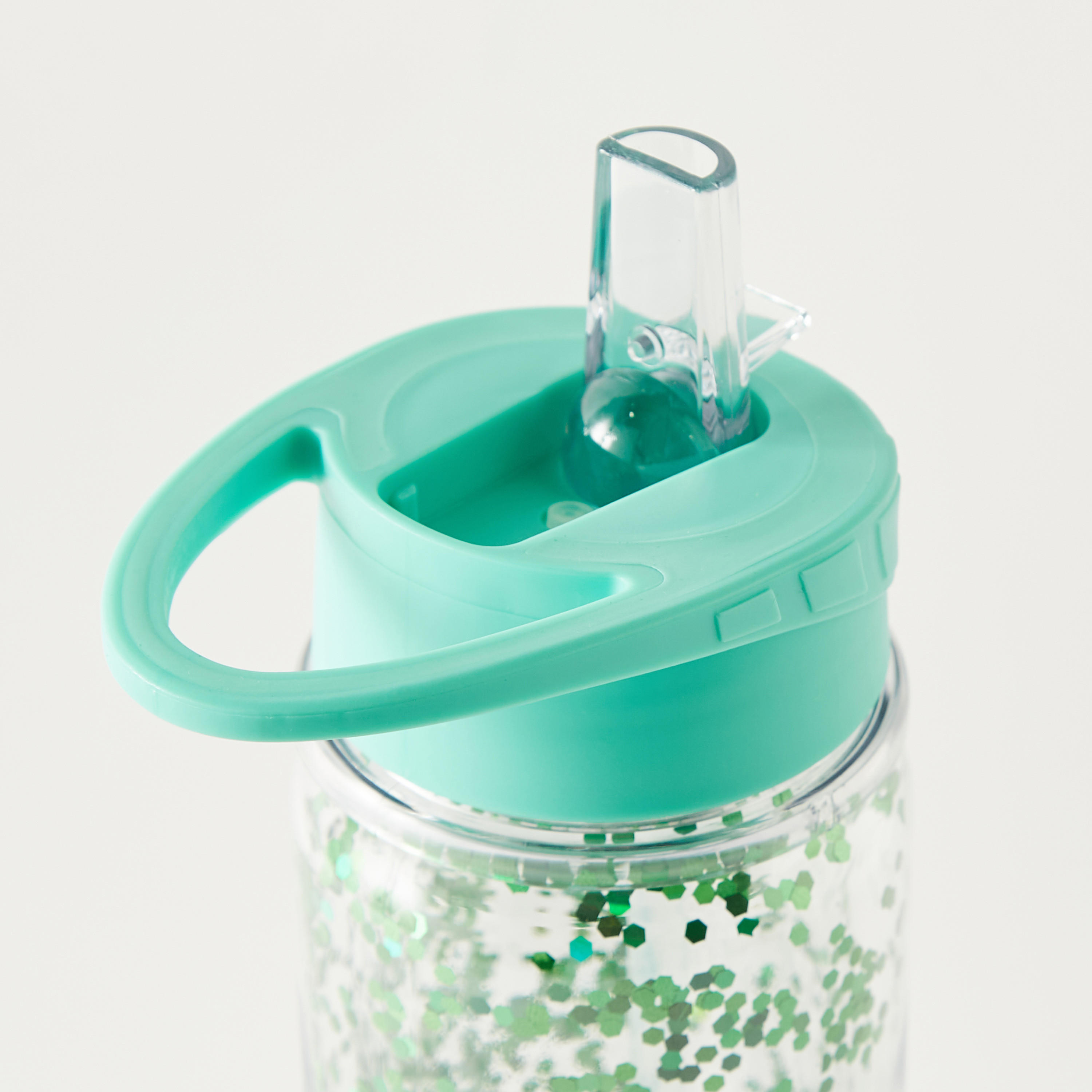 Glittery Sipper Water Bottle with Screw Lid - 550 ml-school-waterbottles-image-3