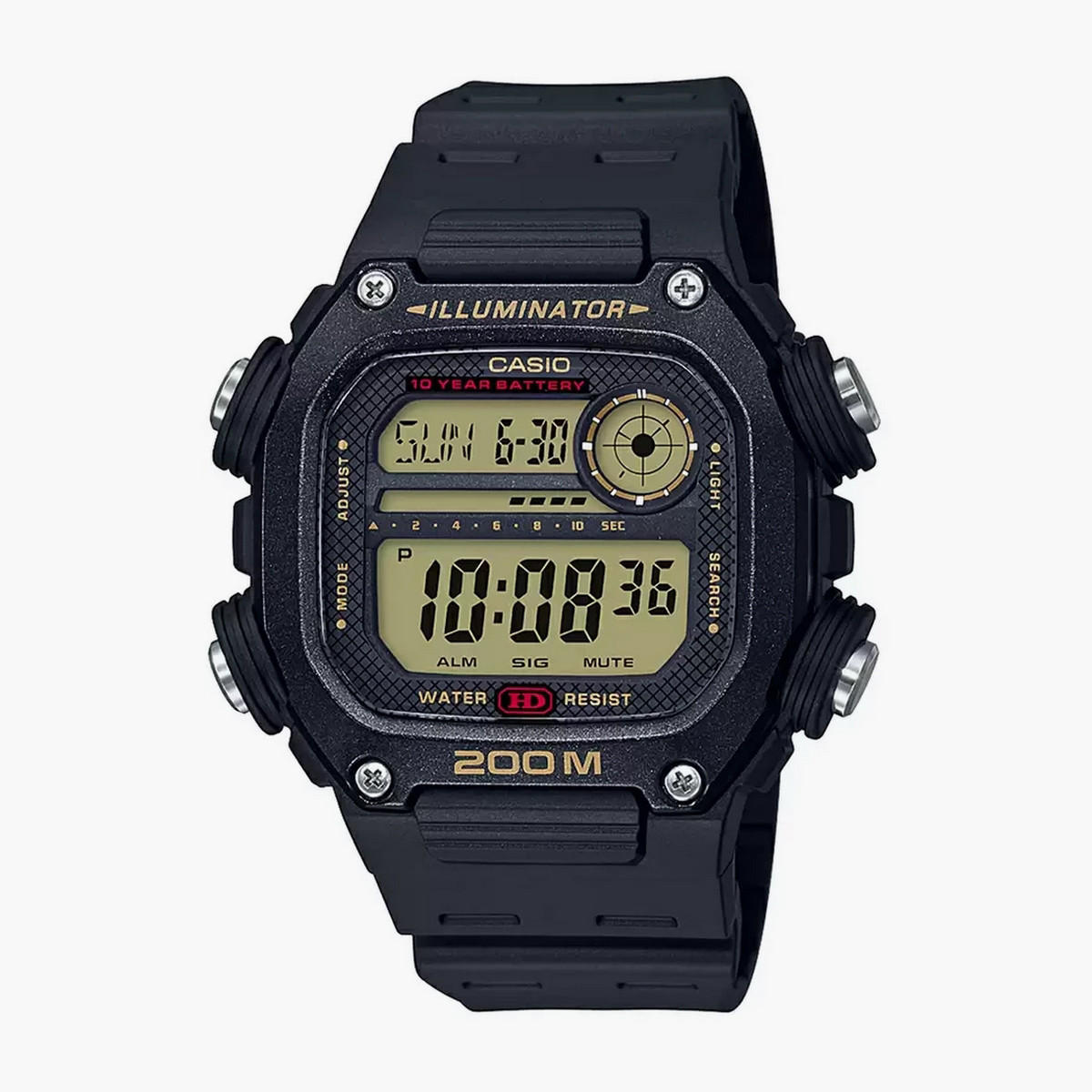 Casio Unisex Resin Black Strap Digital Watch - DW-291H-9AVDF-men-watchesandjewellery-watches-image-1