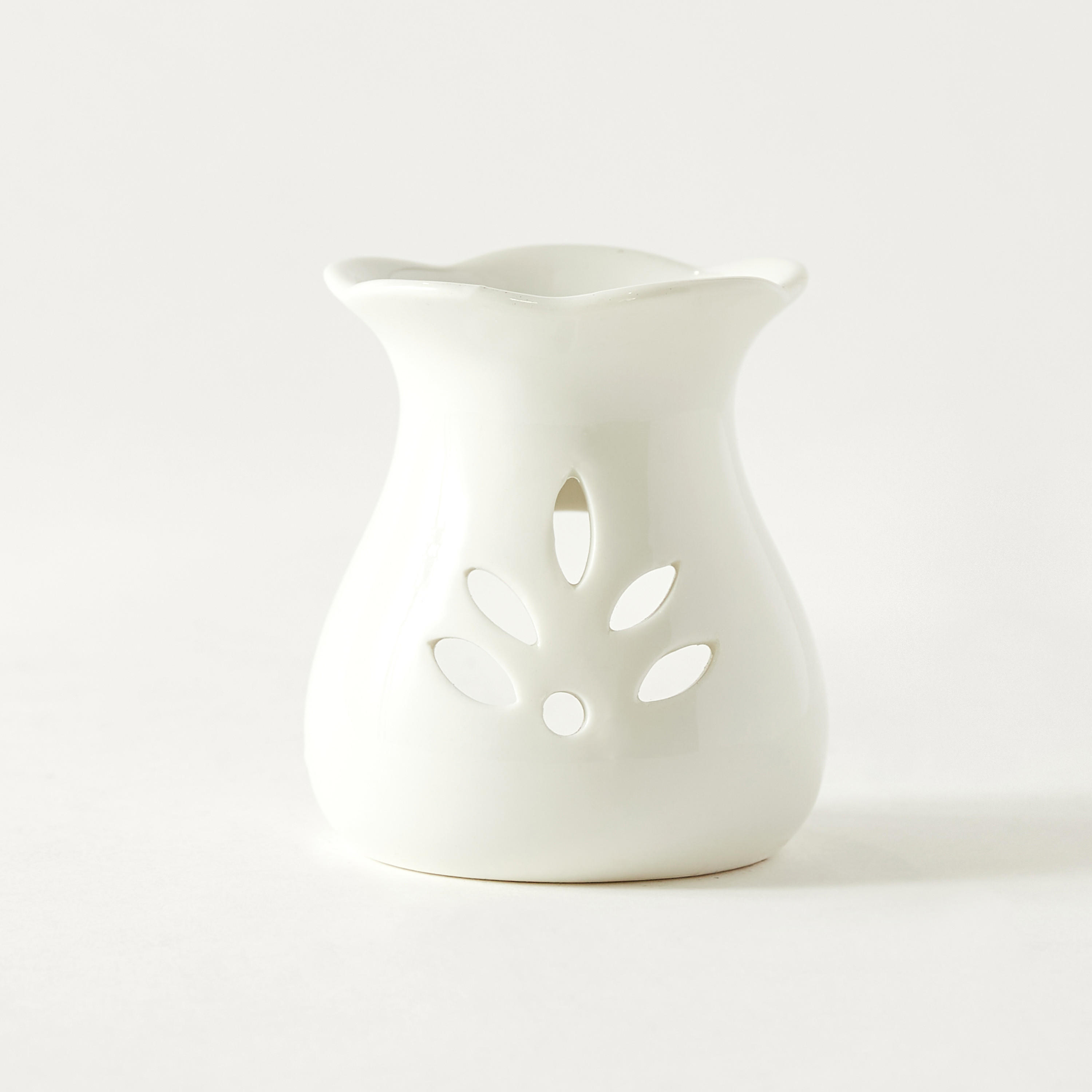 Essentials FLOWER VASE OIL BURNER - WHITE-household-homefragrance-burners-image-1