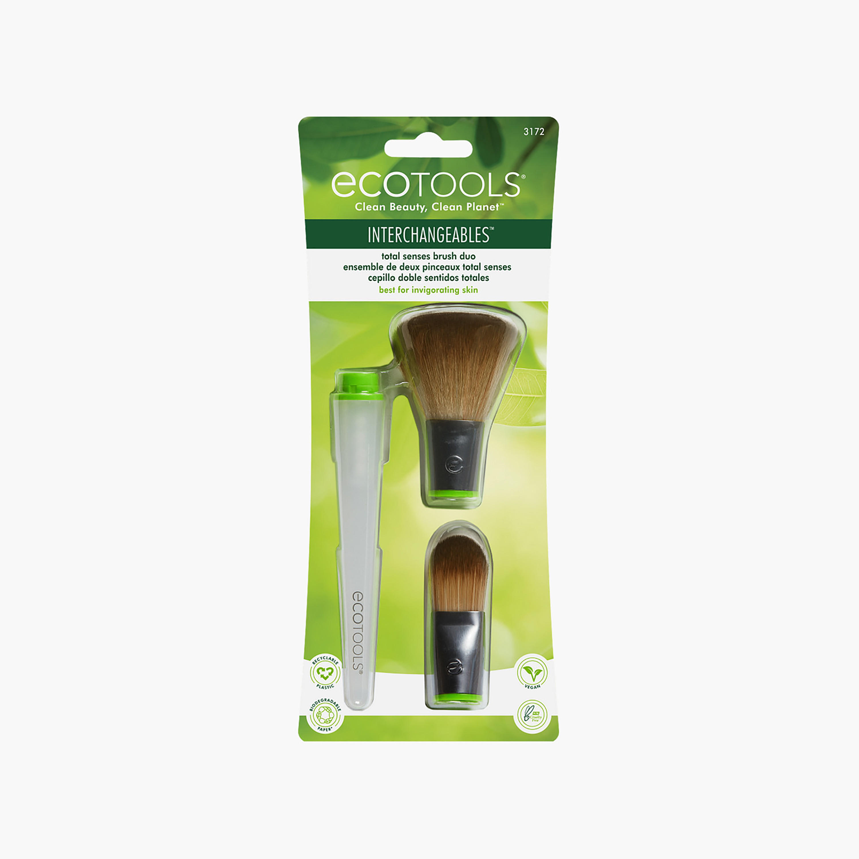 فرشاة ثنائية توتال سينسيز من إيكوتولز-beautyandpersonalcare-makeup-brushesandaccessories-brushes-image-1