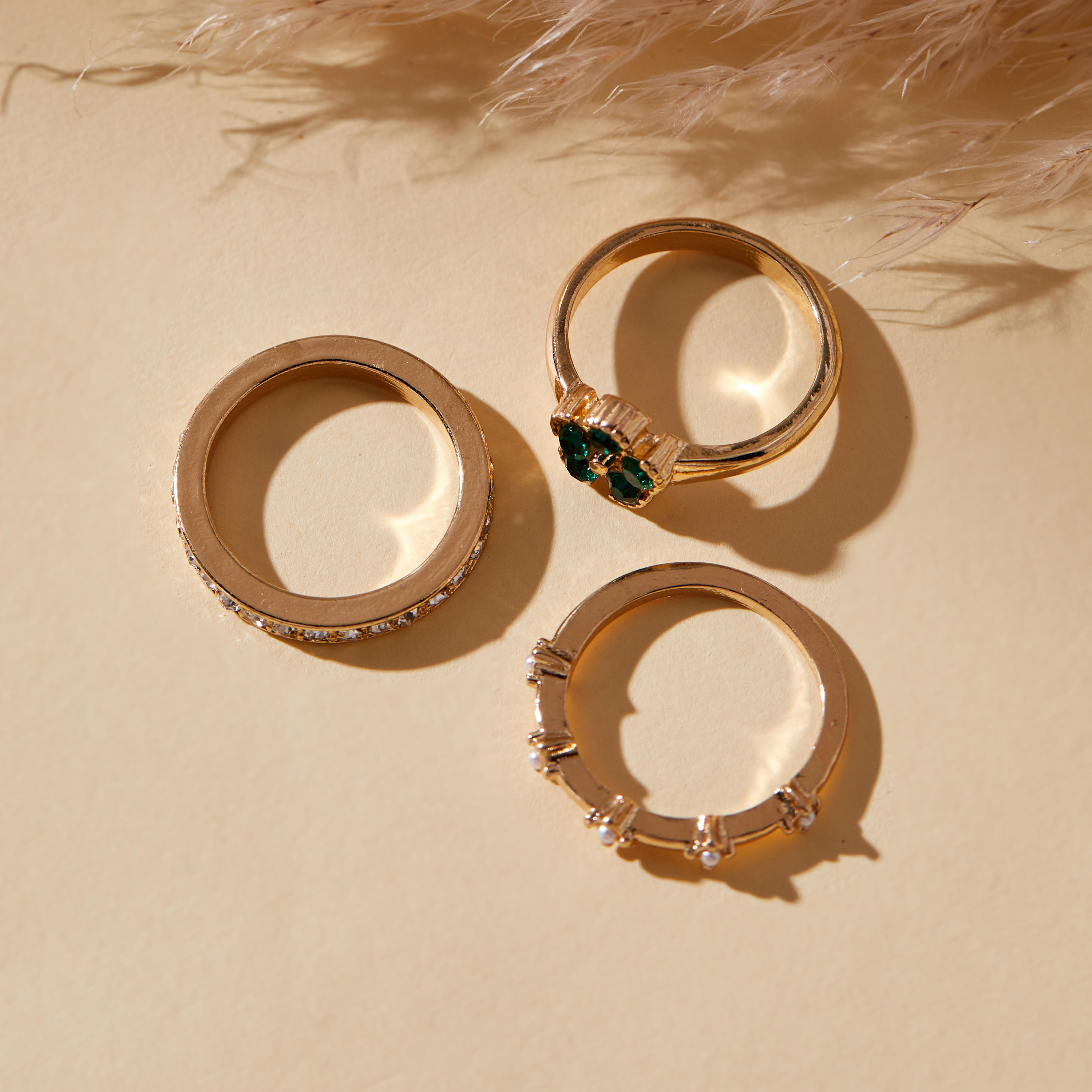 Embellished Ring - Set of 3-women-watchesandjewellery-jewellery-rings-image-1