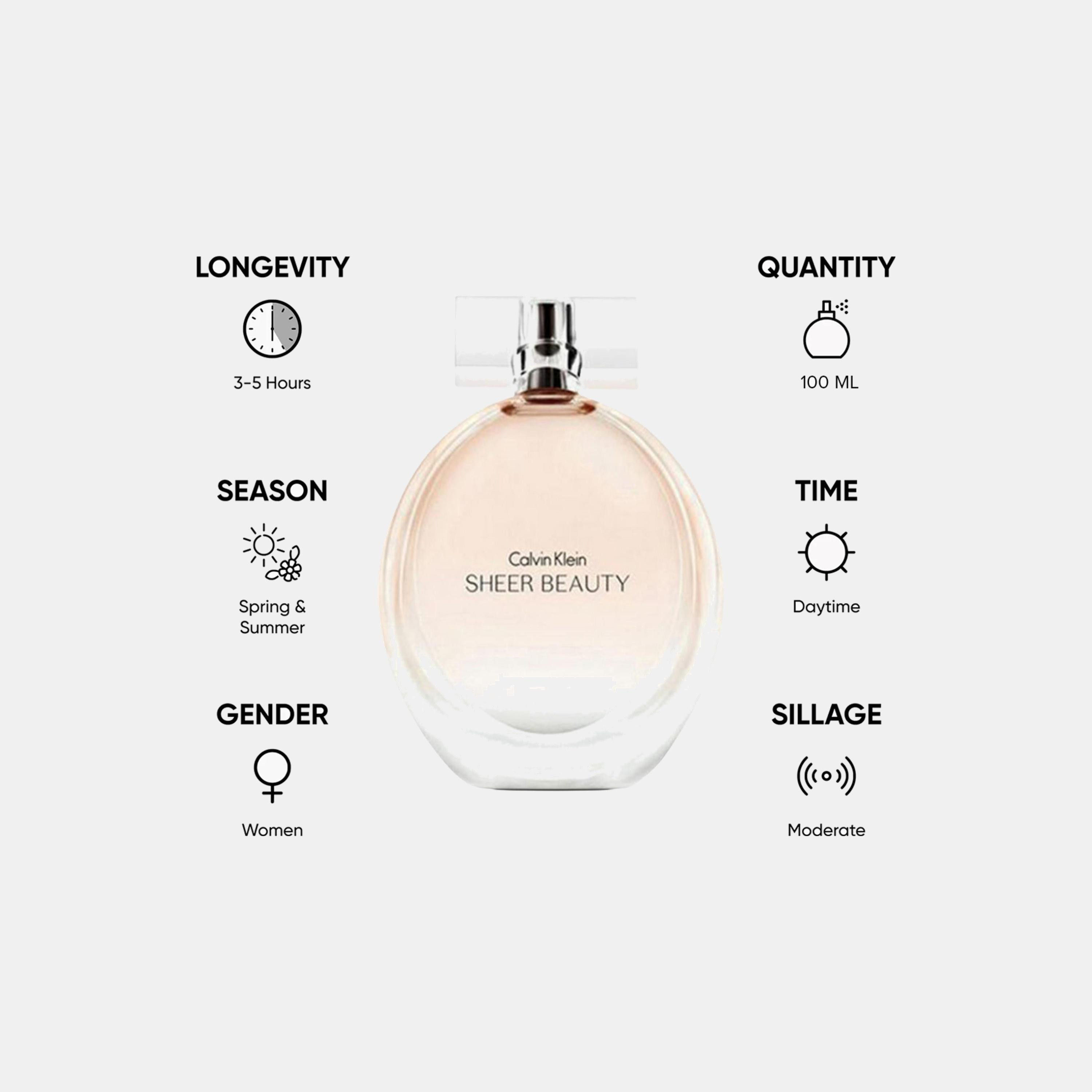 Calvin Klein Sheer Beauty Eau De Toilette for Women - 100 ml-beautyandpersonalcare-fragrance-women-image-5