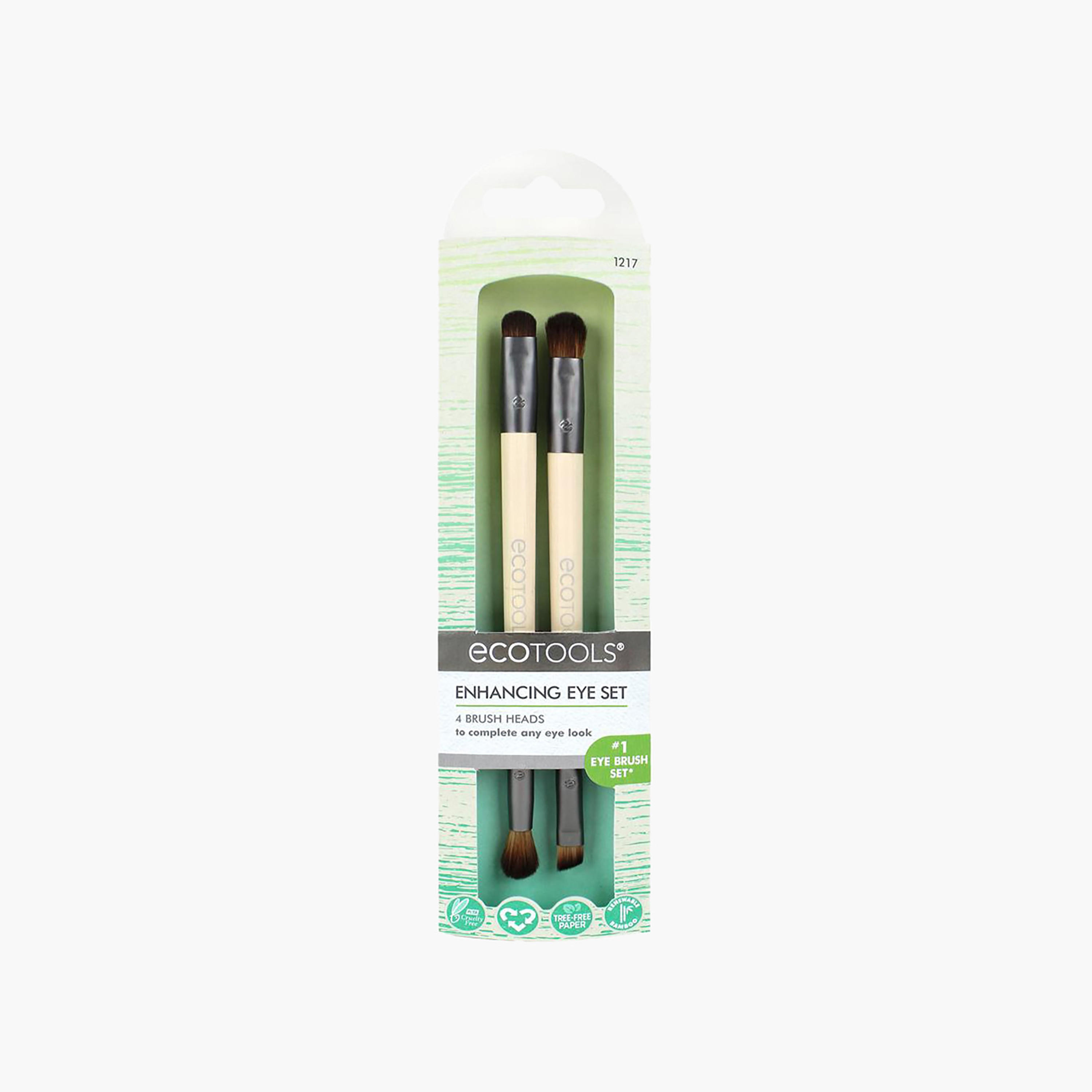 مجموعة فرش مكياج ثنائية آي إنهانسينج قطعتين من إيكوتولز-beautyandpersonalcare-makeup-brushesandaccessories-brushes-image-1