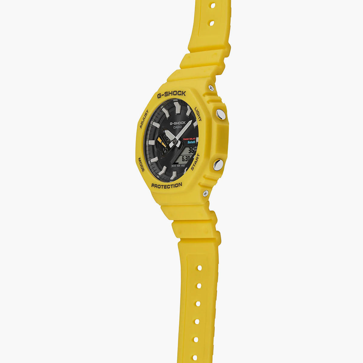 ساعة انالوج-رقمية من جي شوك للرجال بسوار راتنج مع لون أصفر - GA-B2100C-9ADR-men-watchesandjewellery-watches-image-2