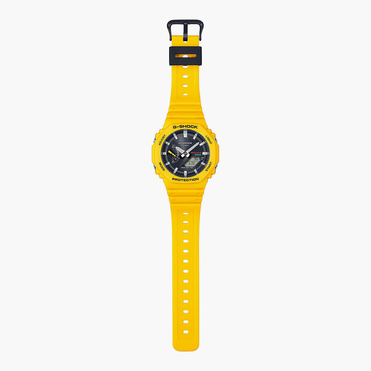 ساعة انالوج-رقمية من جي شوك للرجال بسوار راتنج مع لون أصفر - GA-B2100C-9ADR-men-watchesandjewellery-watches-image-5