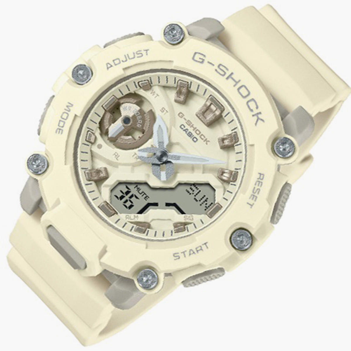 G-Shock Women Cream Resin Strap Analog-Digital Watch - GMA-S2200-7ADR-women-watchesandjewellery-watches-image-3