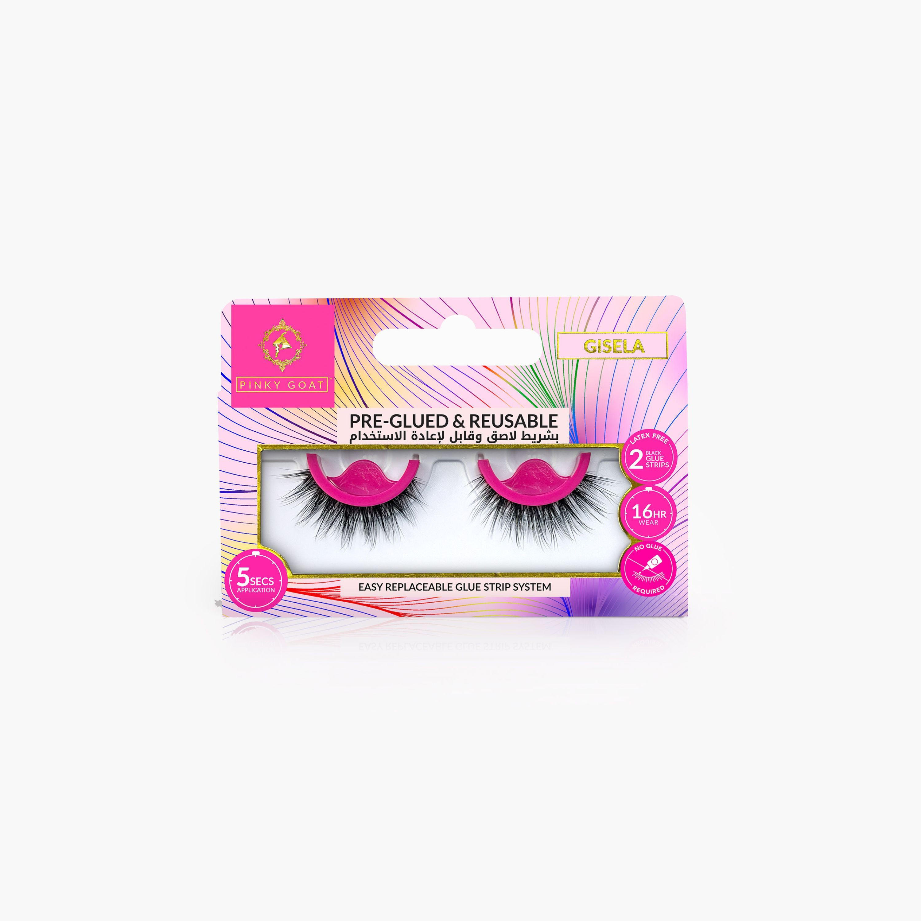 رموش ملصقة مسبقًا وقابلة لإعادة الاستخدام جيزيلا من بينكي جوت-beautyandpersonalcare-makeup-eyes-falselashes-image-1