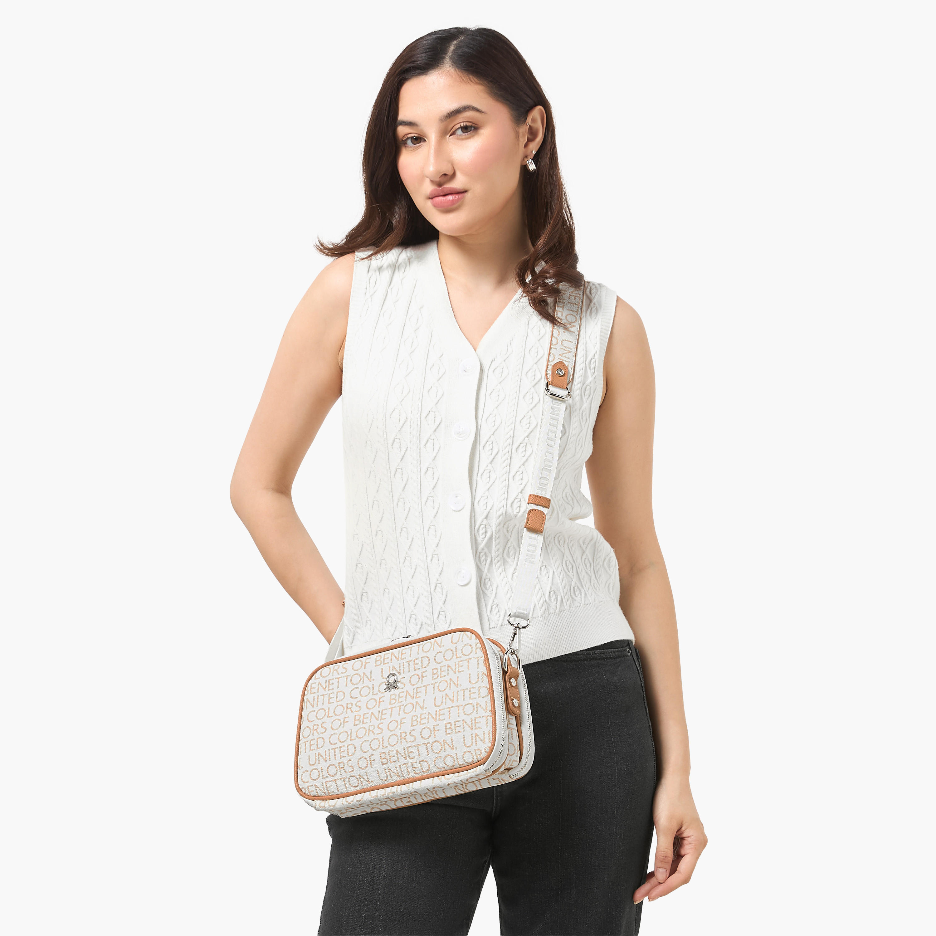 United Colors of Benetton Printed Crossbody Bag with Detachable Strap-women-bagsandwallets-handbags-image-2