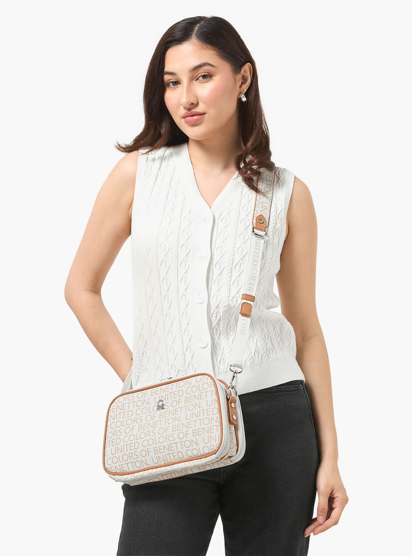 United Colors of Benetton Printed Crossbody Bag with Detachable Strap-women-bagsandwallets-handbags-image-2