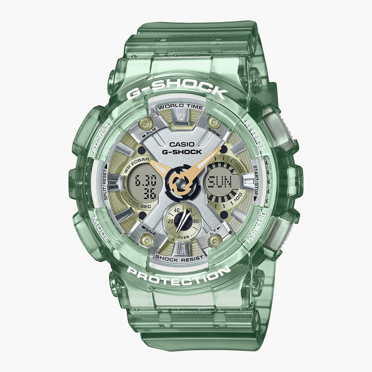 G-Shock Unisex Green Resin Strap Analog-Digital Watch - GMA-S120GS-3ADR-men-watchesandjewellery-watches-image-1