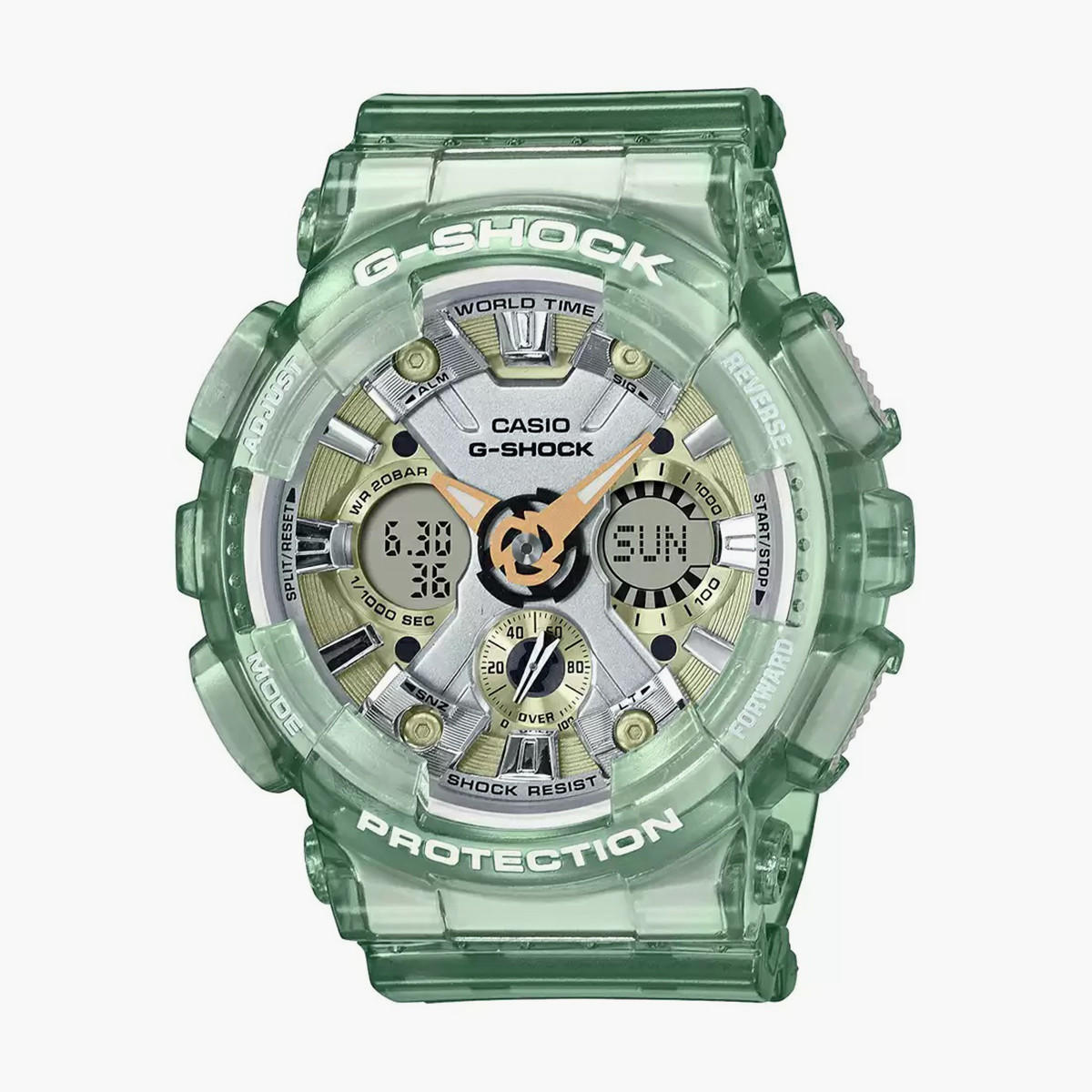 G-Shock Unisex Green Resin Strap Analog-Digital Watch - GMA-S120GS-3ADR-men-watchesandjewellery-watches-image-3
