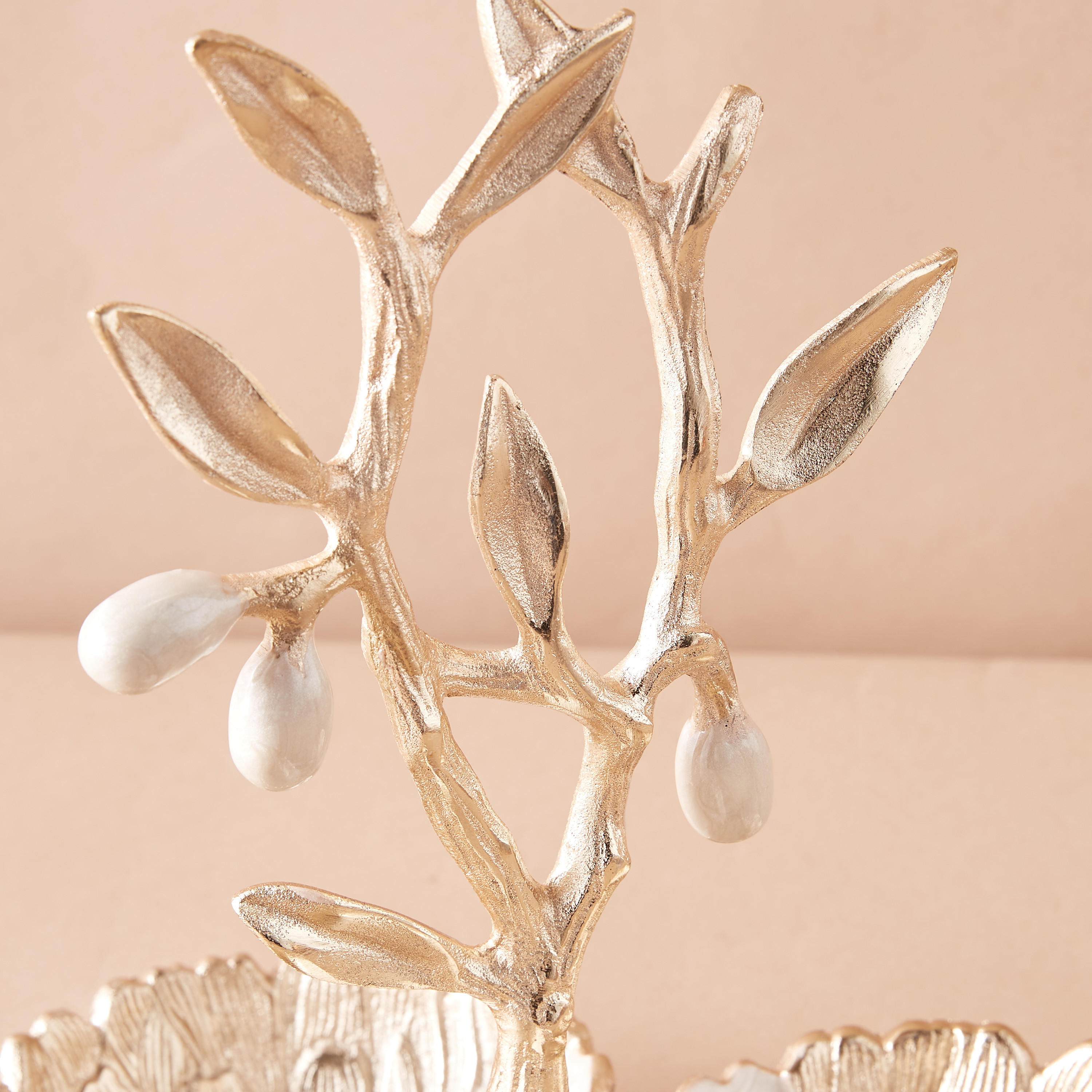 Floral Accented Decorative Nuts Bowl - 23x23 cms-household-dining-dinnerware-bowls-image-3