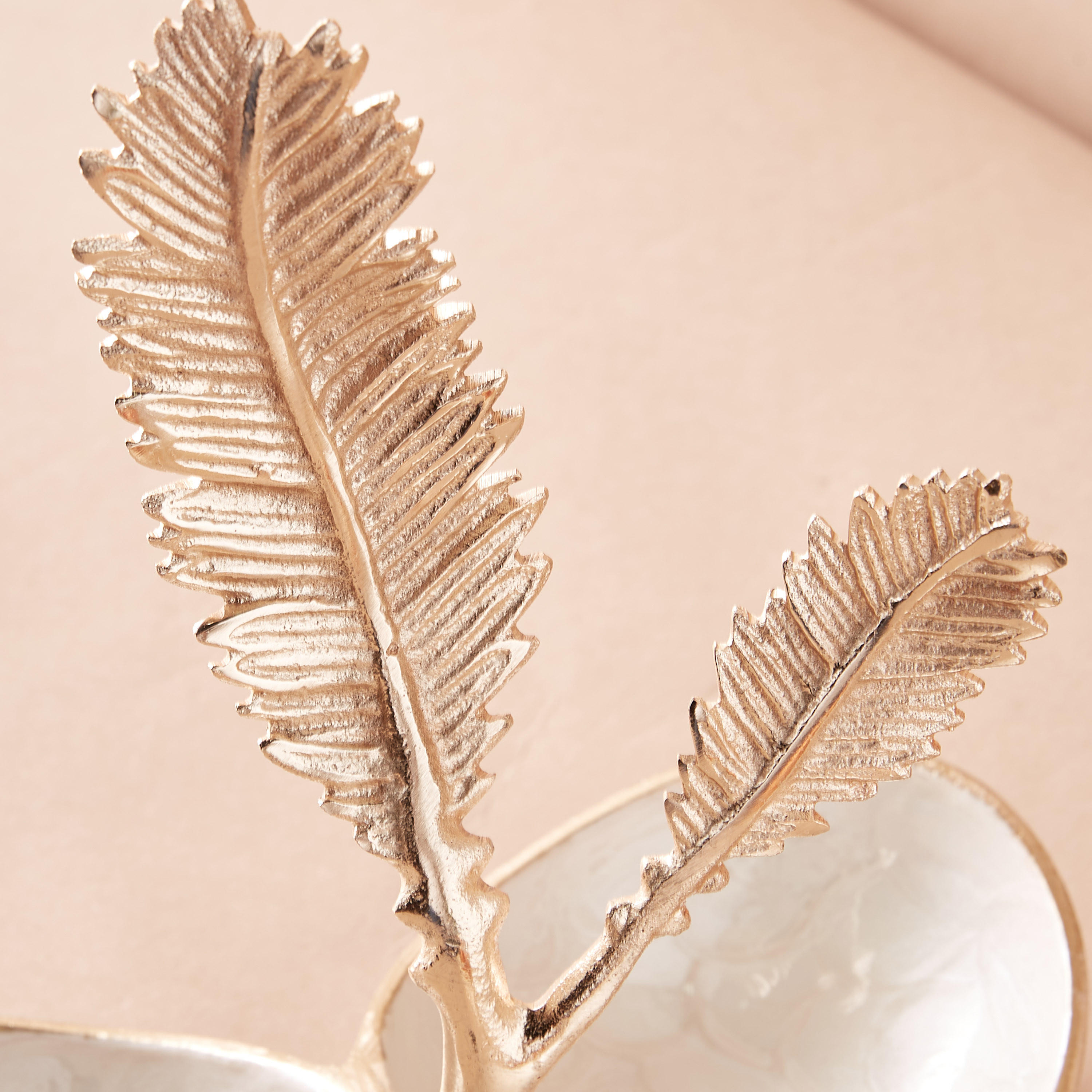 Feathers Accented Decorative Nuts Bowl - 23x22 cms-household-dining-dinnerware-bowls-image-3