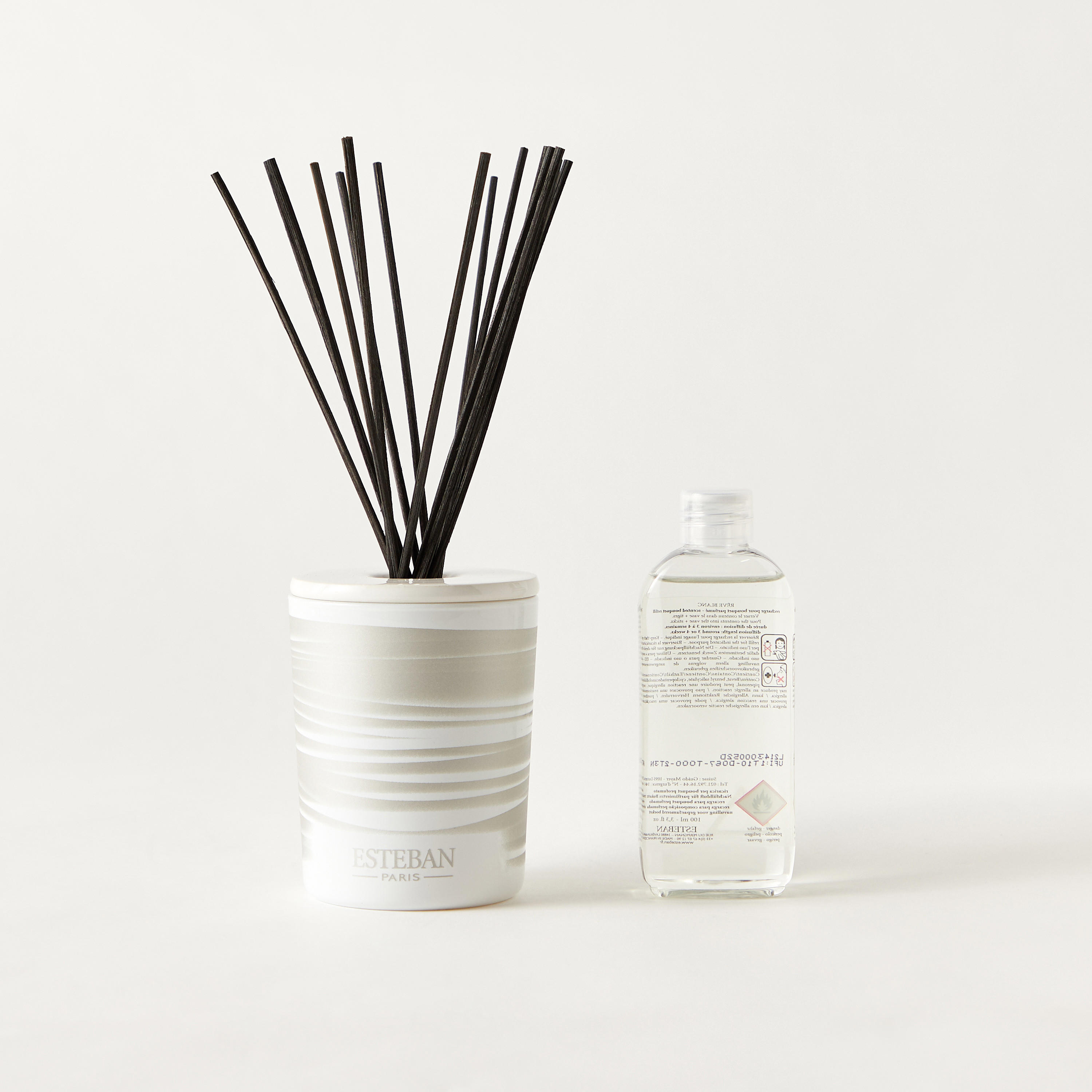 Esteban Reve Blanc 15-Piece Reed Diffuser Set - 100 ml-household-homefragrance-reeddiffusers-image-2