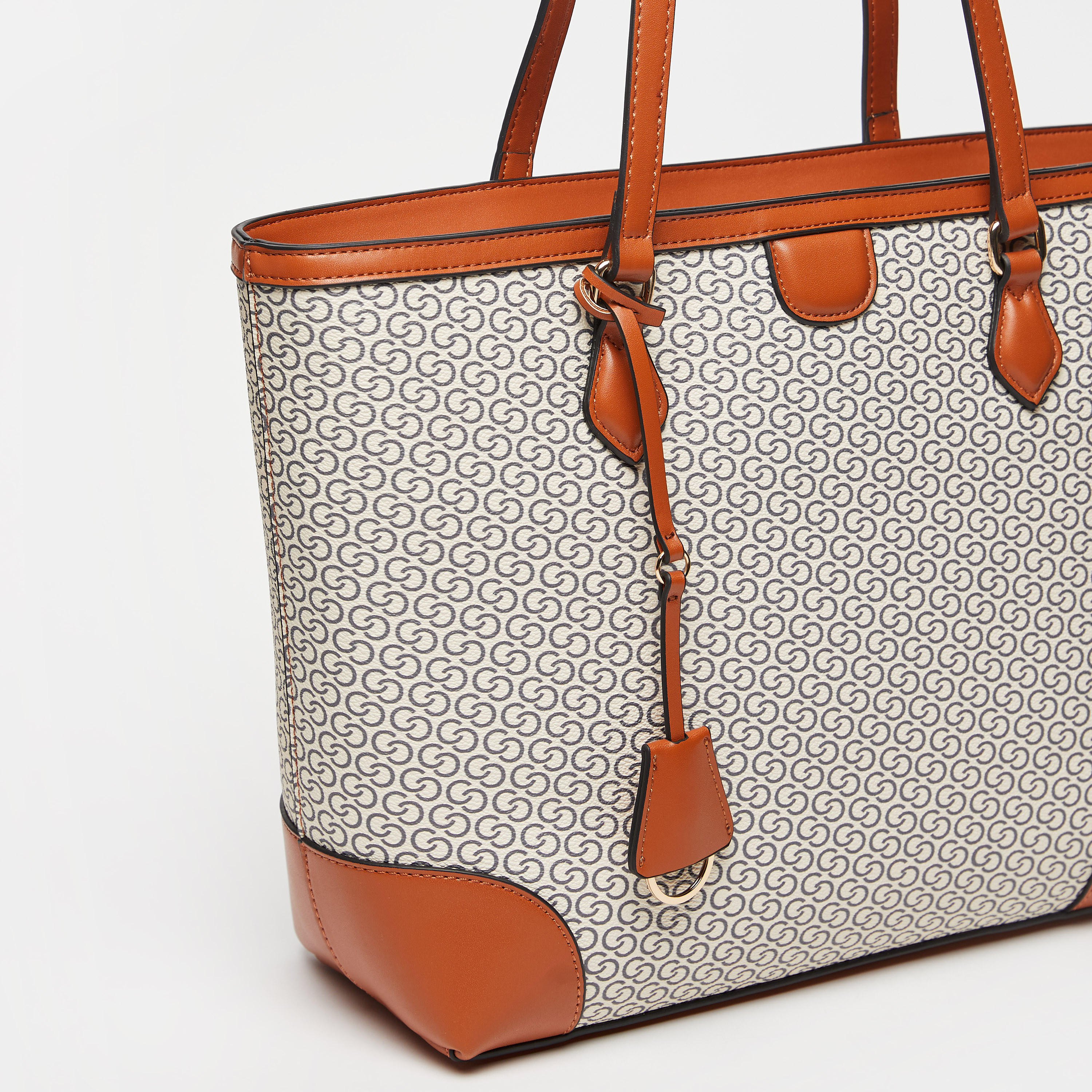 Celeste All Over Monogram Print Tote Bag with Double Handles-women-bagsandwallets-handbags-image-5