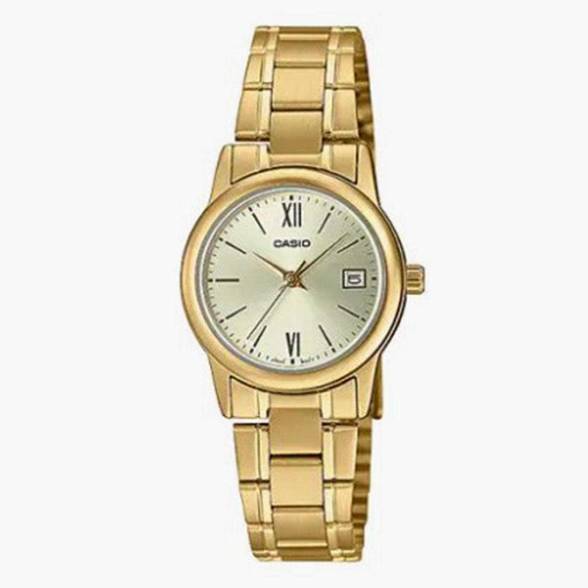 ساعة كاسيو للنساء بسوار ذهبي انالوج - LTP-V002G-9B3UDF-women-watchesandjewellery-watches-image-1