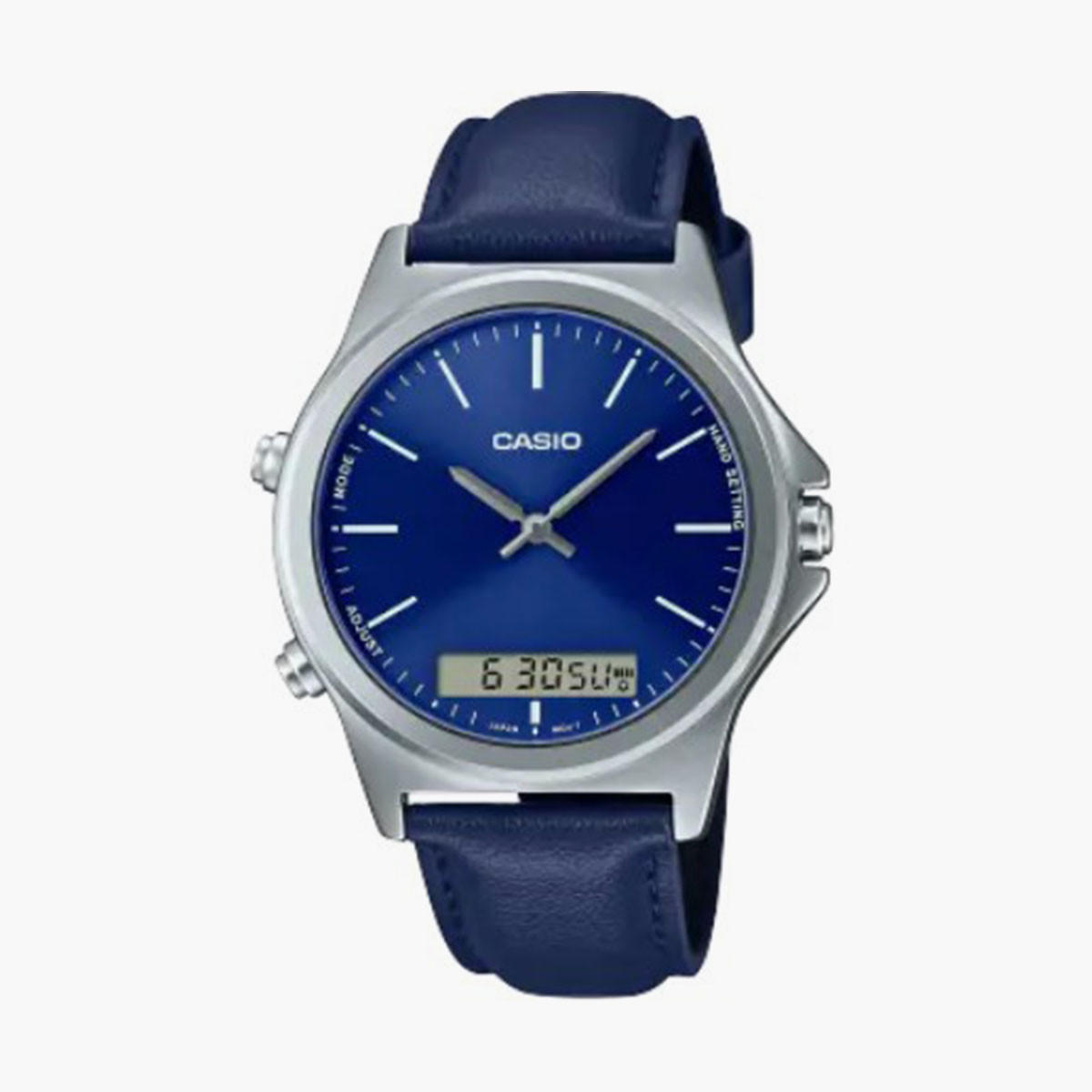 ساعة كاسيو للرجال بسوار ازرق انالوج-رقمي - MTP-VC01L-2EUDF-men-watchesandjewellery-watches-image-1