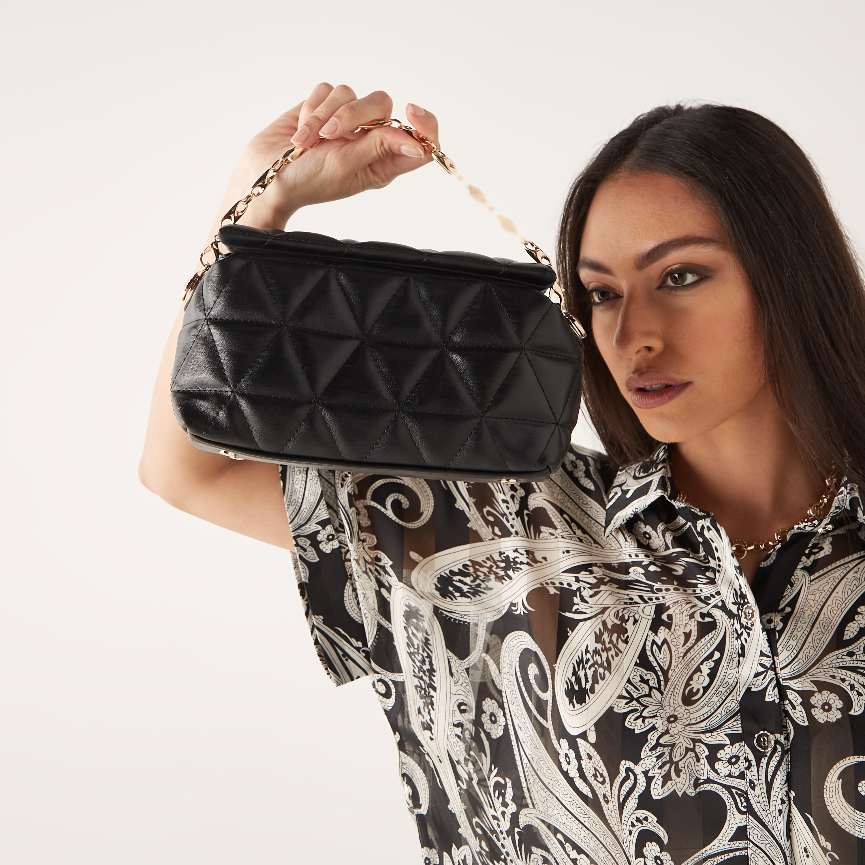 شنطة كروس بودي مبطن بأحزمة قابلة للتعديل وسحاب إغلاق من سيليست-women-bagsandwallets-handbags-image-2