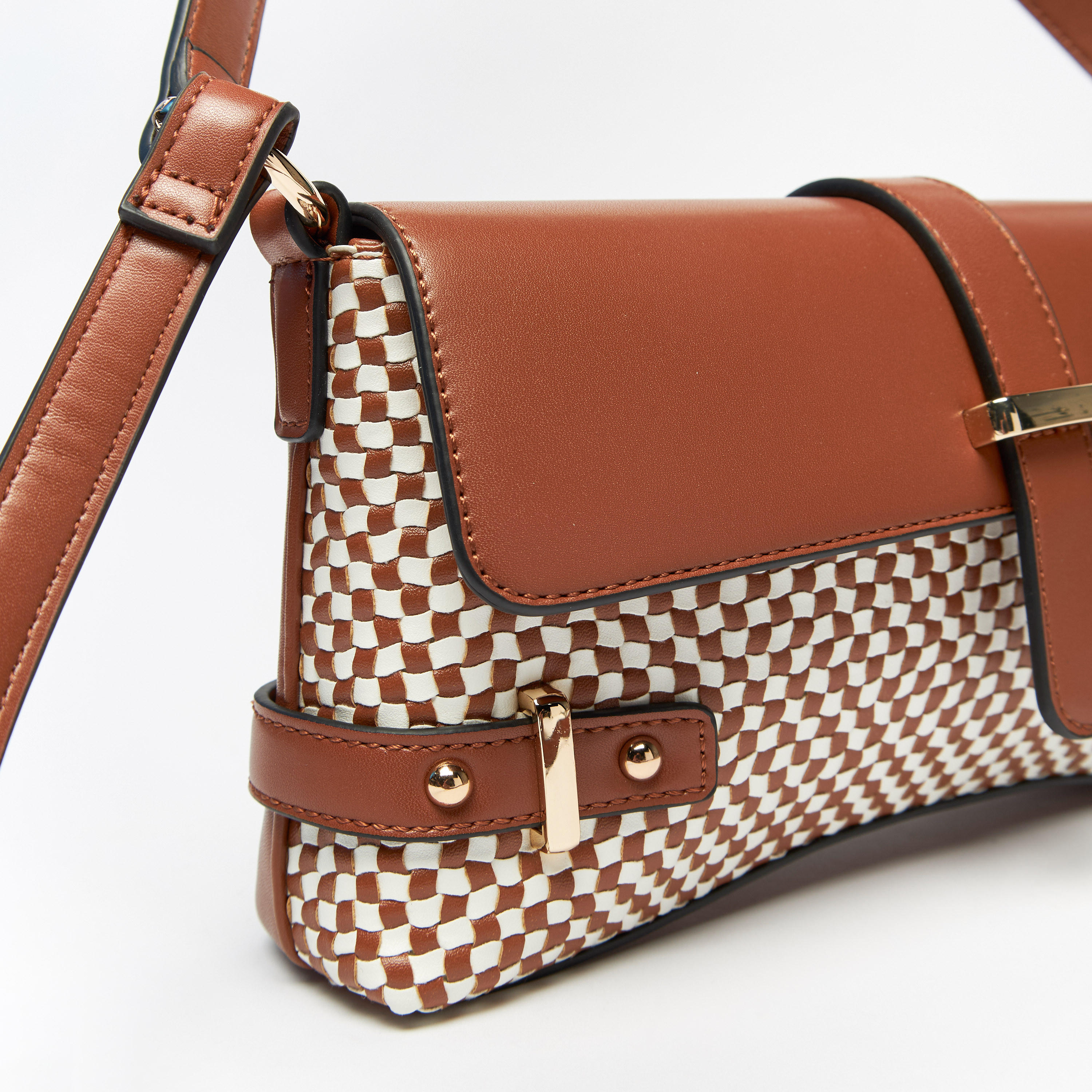 شنطة كتف منسوجة بحزام قابل للفصل من سيليست-women-bagsandwallets-handbags-image-4
