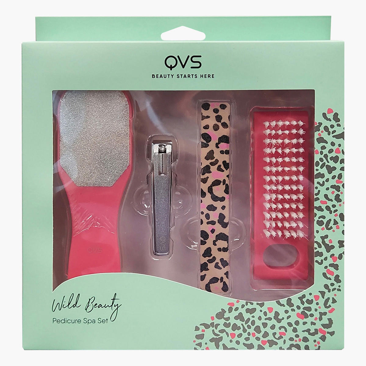 TRUYU by QVS 4-Piece Wild Beauty Pedicure Spa Set-beautyandpersonalcare-appliances-faceandskintools-image-1