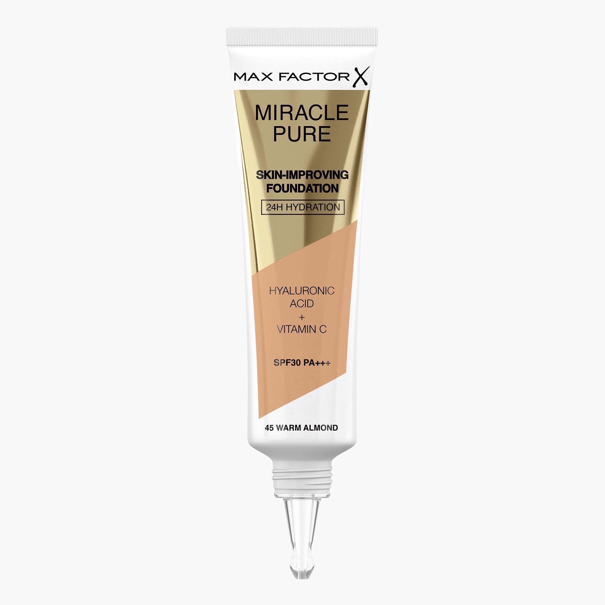Max Factor Warm Almond Miracle Liquid Foundation - 30 ml-beautyandpersonalcare-makeup-face-foundations-image-1